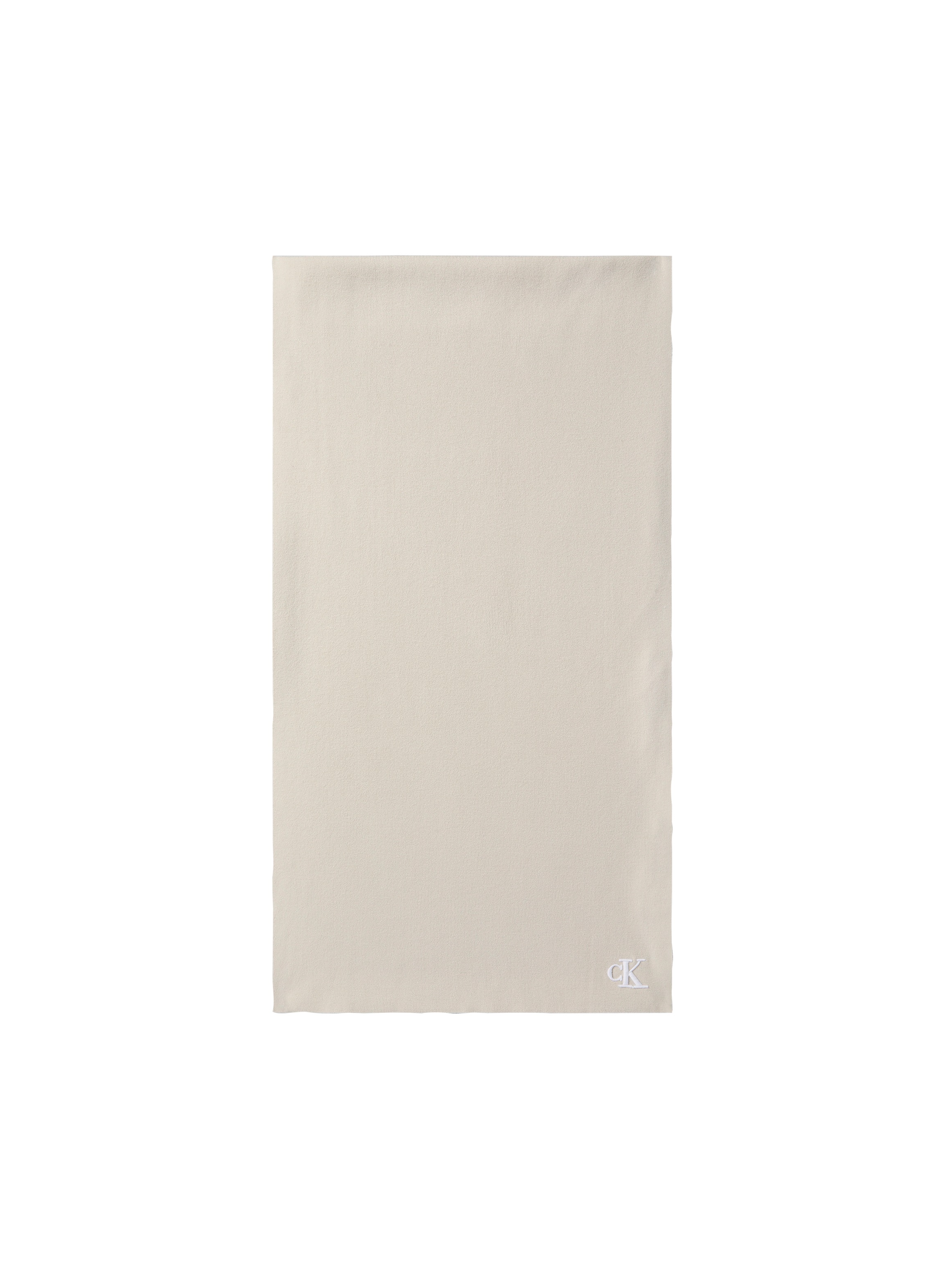 Calvin Klein Strickschal »CK FINE RIB KNITTED SCARF« Regular fit mit Markenlogo
