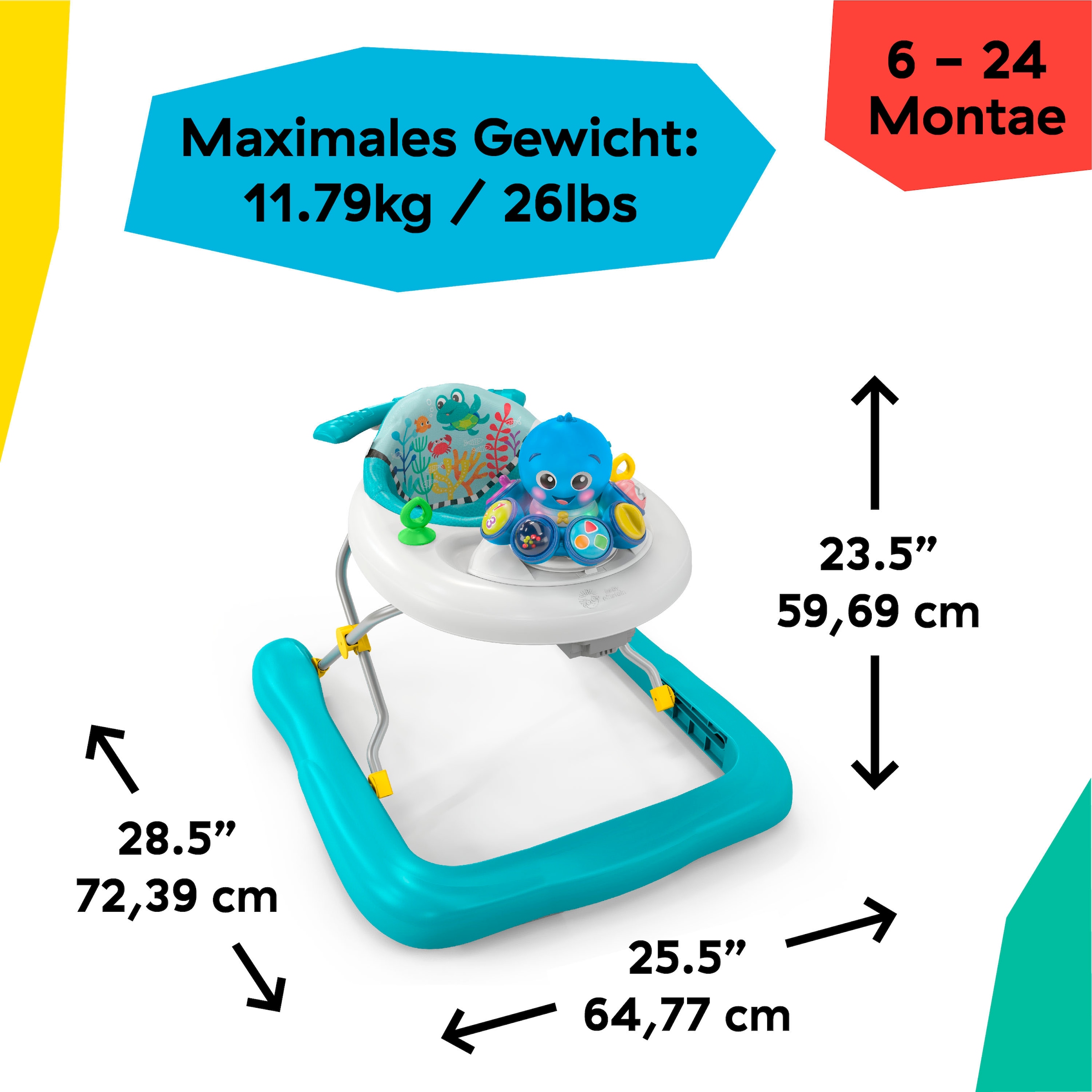 Baby Einstein Lauflernhilfe »Step & Twirl Opus™ 4-in-1 Activity Walker« mit Licht und Sound