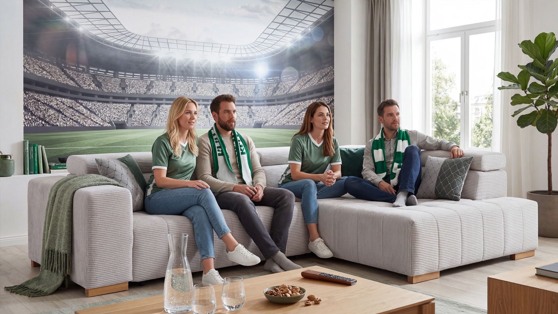exxpo - sofa fashion Canapé d'angle »Elianos, hoher Sitzkomfort, aufwendige Kreuzsteppung im Sitz, L-Form« Kopfteile & Sitztiefe verstellbar, ohne Bettfunktion
