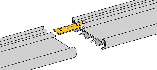 Good Life Verbinder »Sileno« für Vorhangschiene Sileno 3-läufig im Fixmass