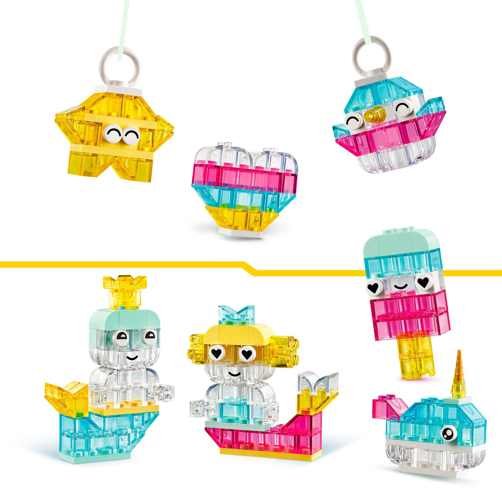 LEGO® Konstruktionsspielsteine »Zauberbox mit durchsichtigen Steinen (11040), LEGO® Classic« Made in Europe