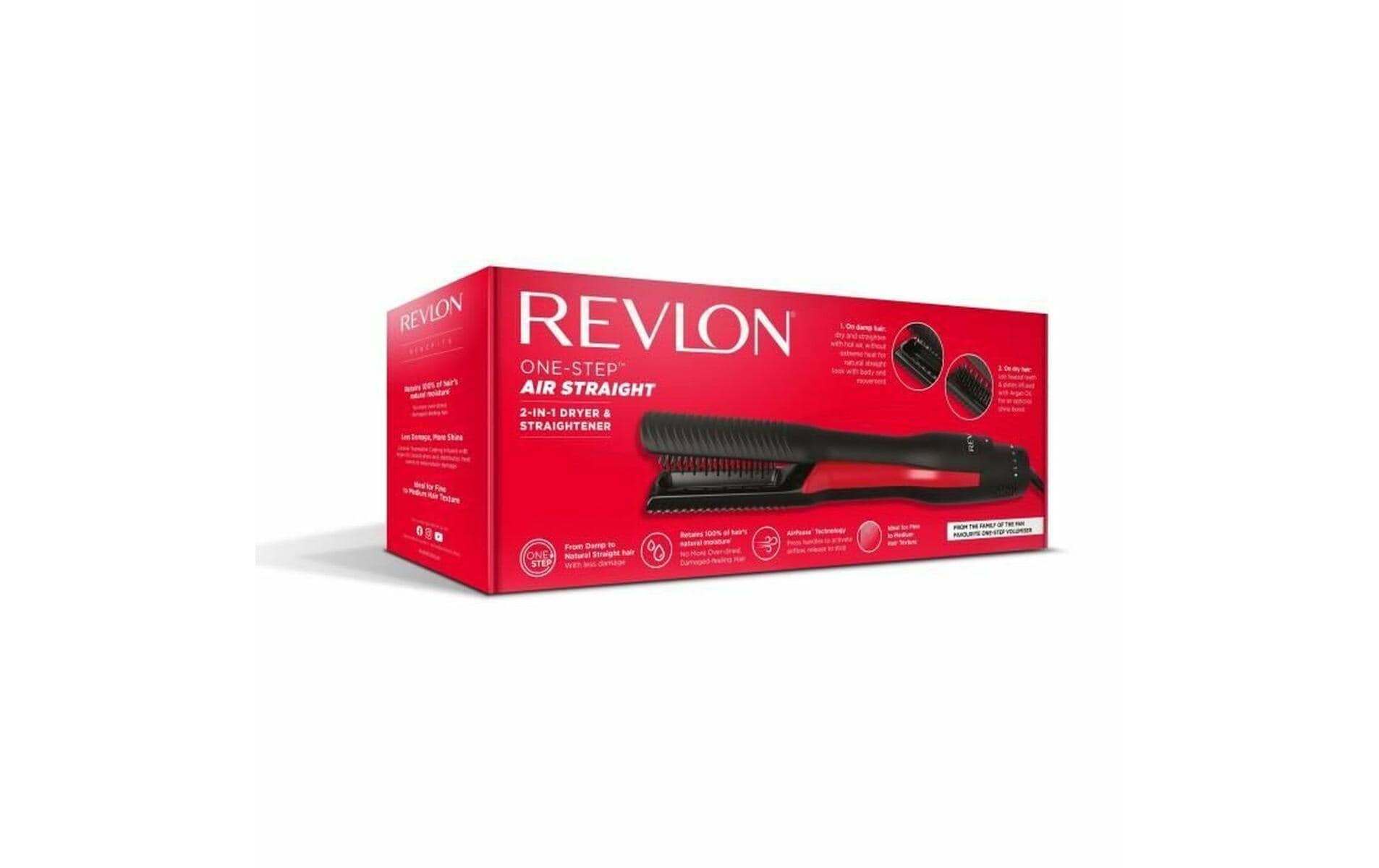 Revlon Multihaarstyler »ONE-STEP™ Air Straight. 2-IN-1-TROCKNER UND LUFTGLÄTTER - RVDR5330E« Trocknen und Glätten mit warmer Luft, ohne extreme Hitze