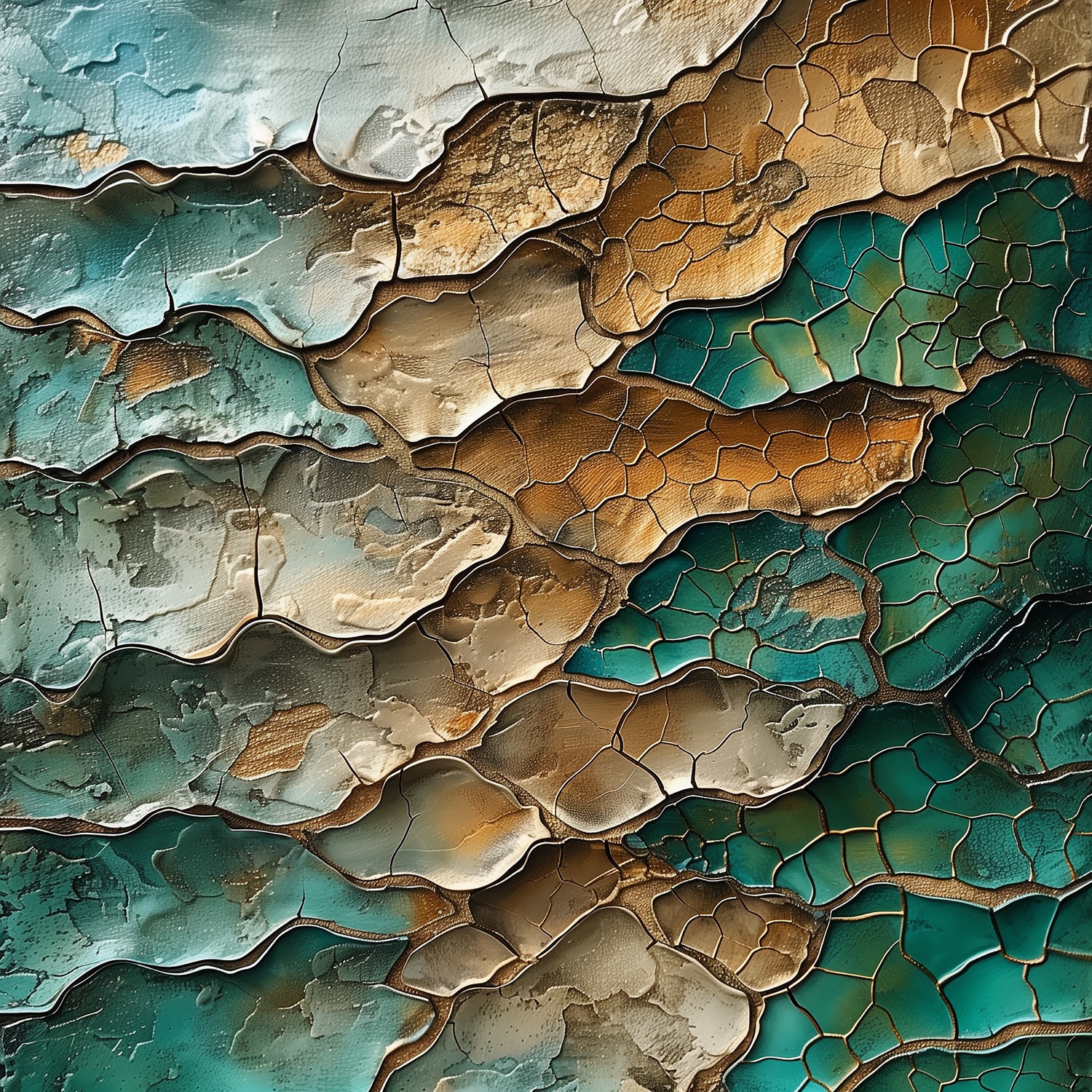 queence Acrylglasbild »Abstraktes Mosaik« Abstrakt | Abstrakte | Formen | Gemälde | Kunst 1 Stk. tlg. Fine Art-Print in Galeriequalität