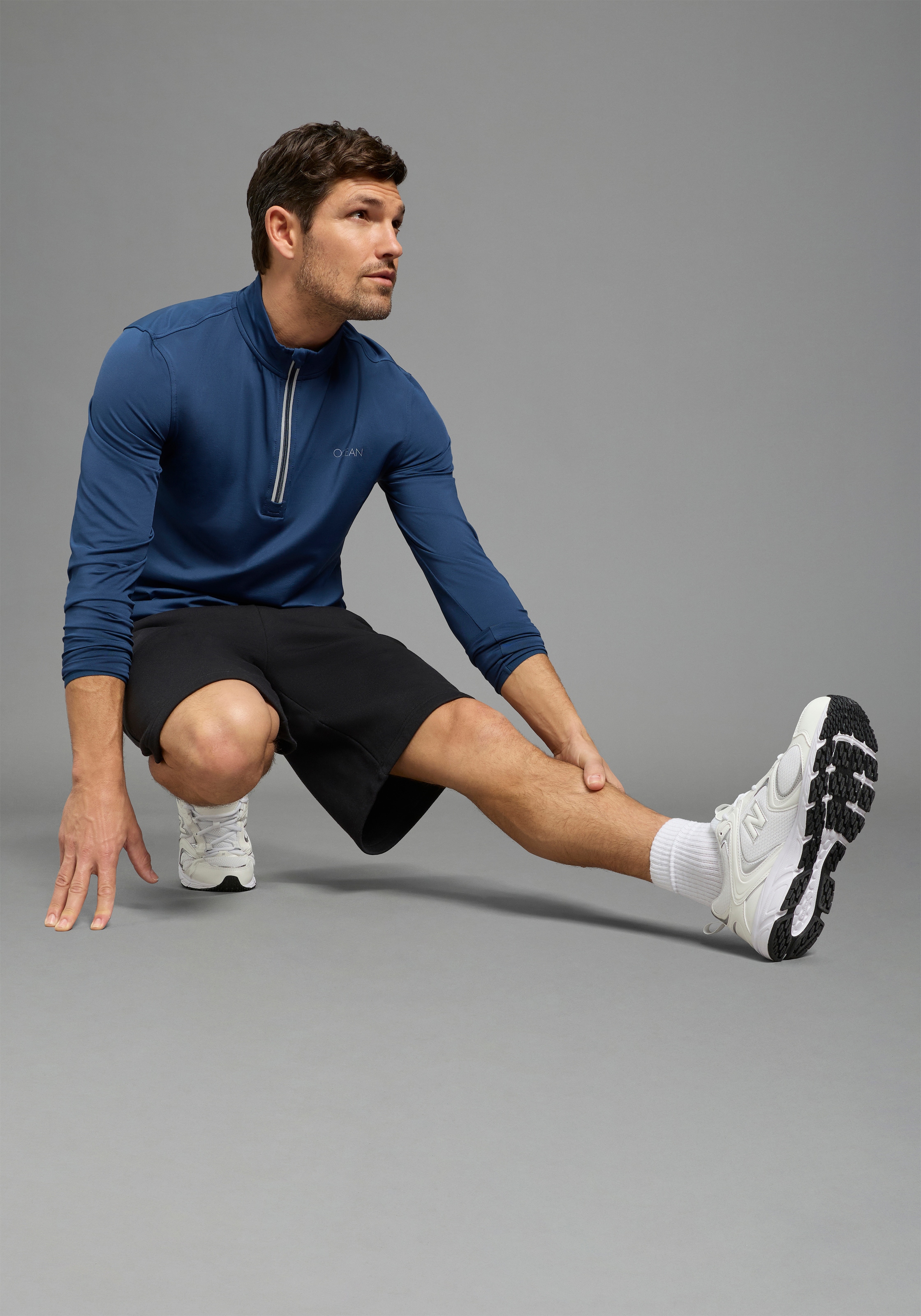 Ocean Sportswear Funktionsshirt »atmungsaktiv , quick dry« schmale Passform, Langarm, mit Reissverschluss am Ausschnitt