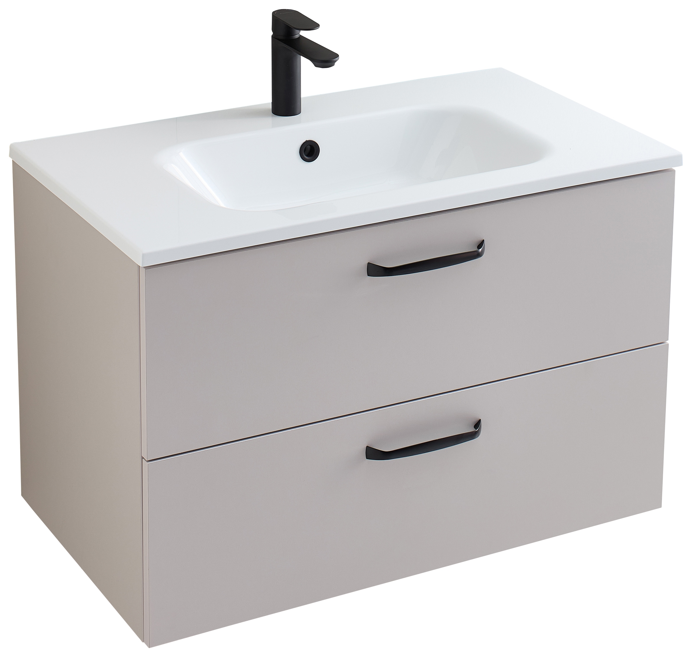 Saphir Ensemble de meubles de salle de bain »Quickset 500, Waschtischunterschrank mit Mineralmarmorwaschtisch« 2 cuis tlg.