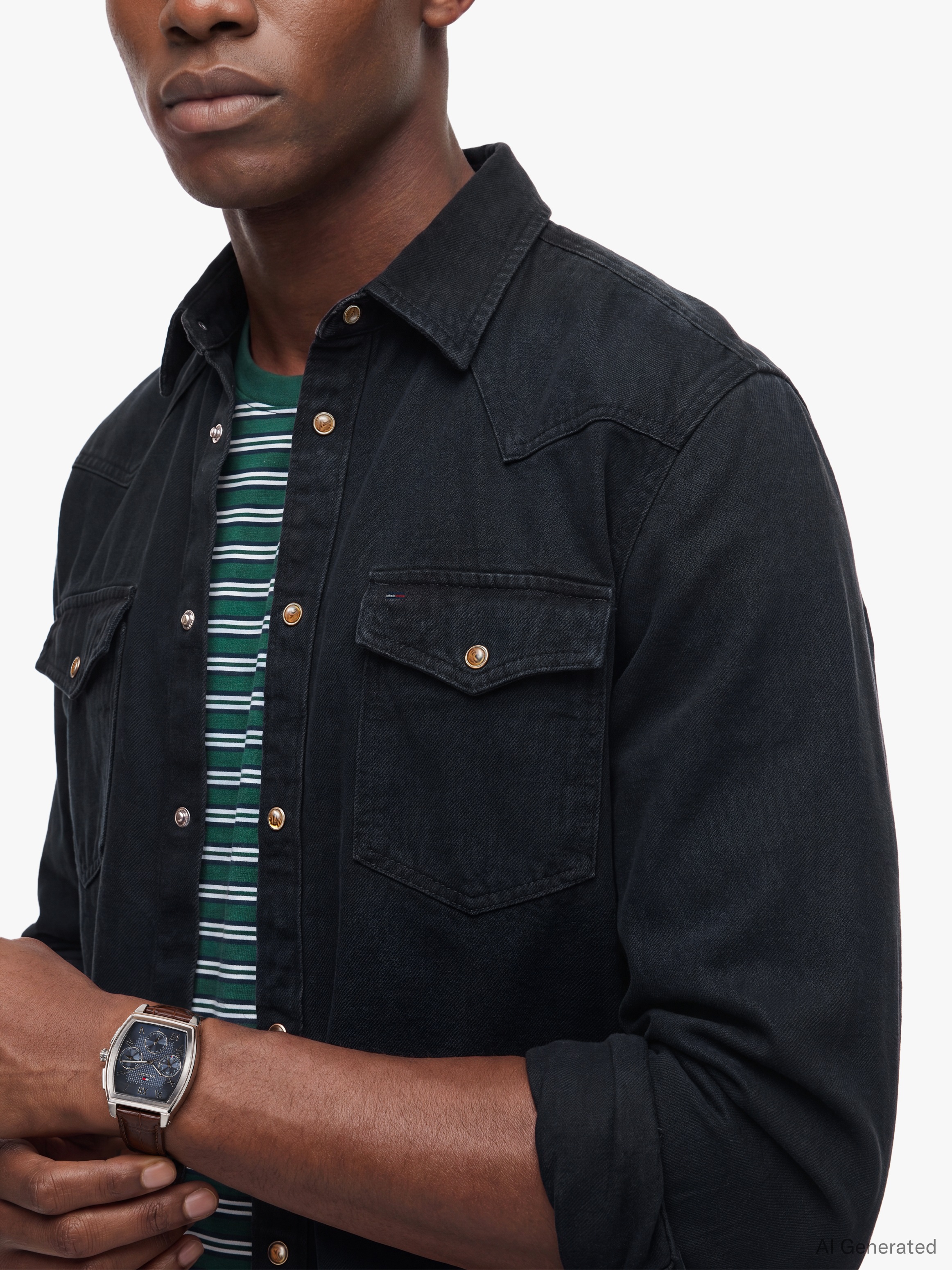 Tommy Jeans Langarmhemd »REGULAR WASHED WESTERN SHIRT« Regular fit mit Hemdkragen