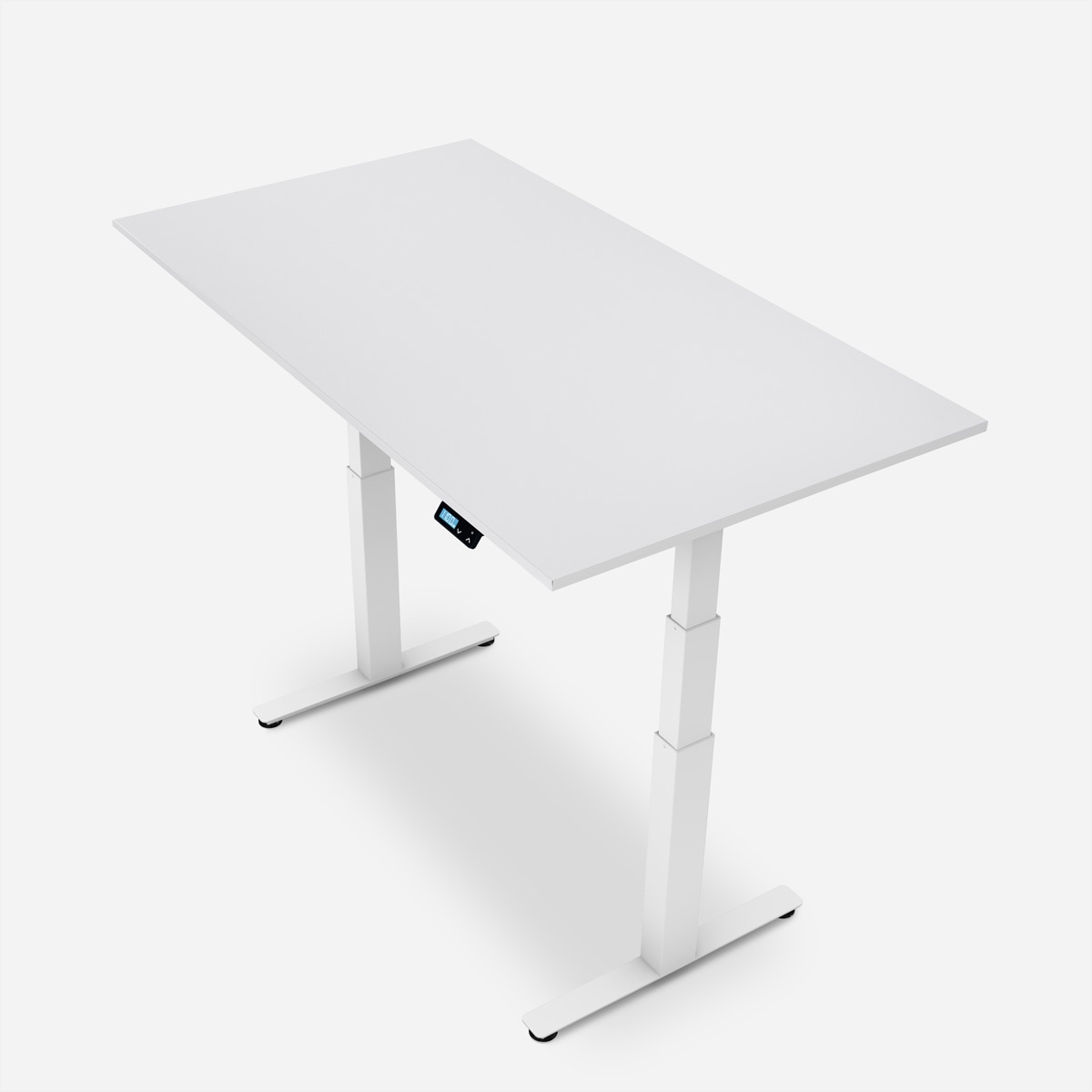   »WRK21 Schreibtisch Work 140 x 80 cm, Höhenverstellbar, Weiss Uni / Weiss« ()