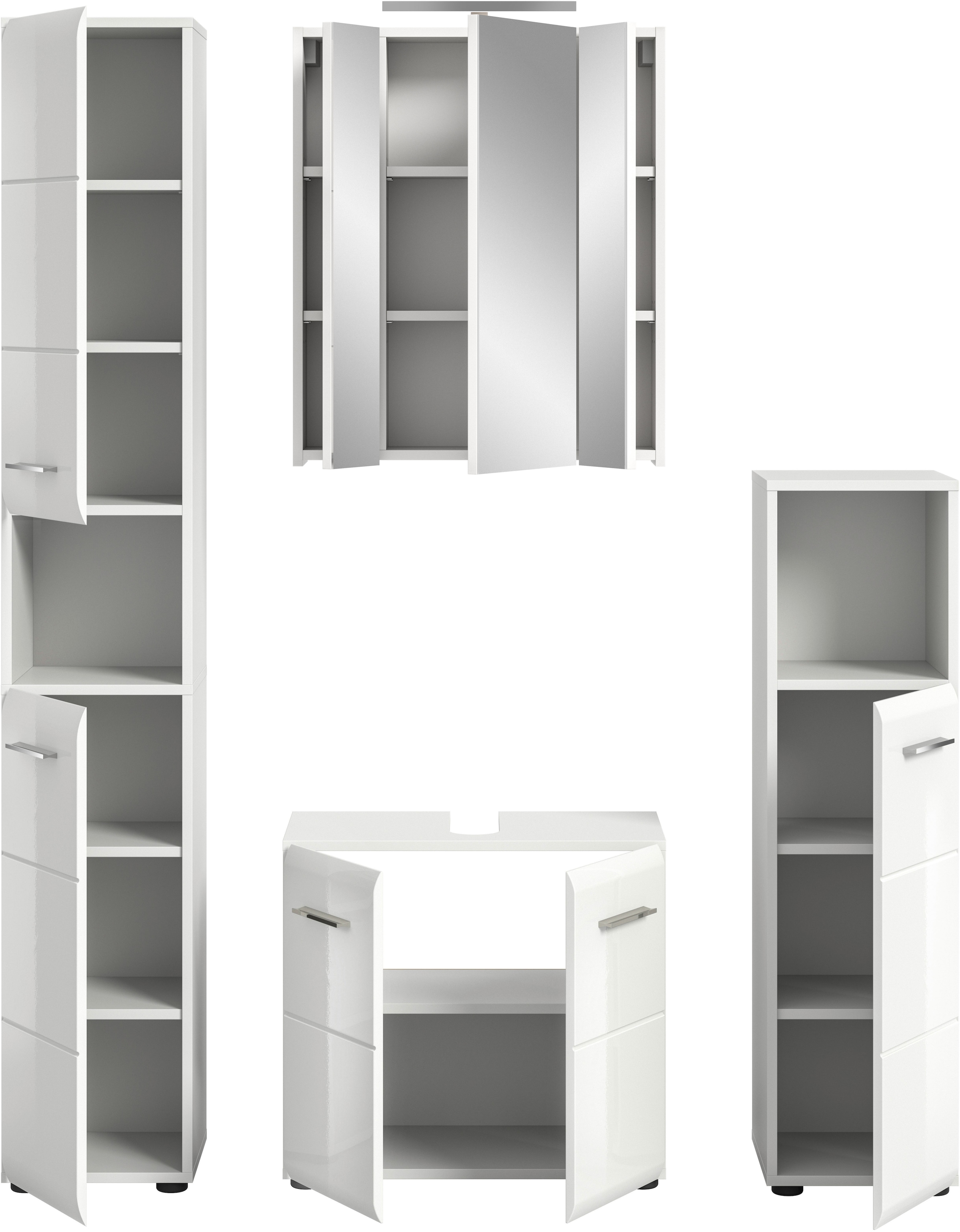 welltime Badezimmer-Set Set, 5 Stk. tlg.