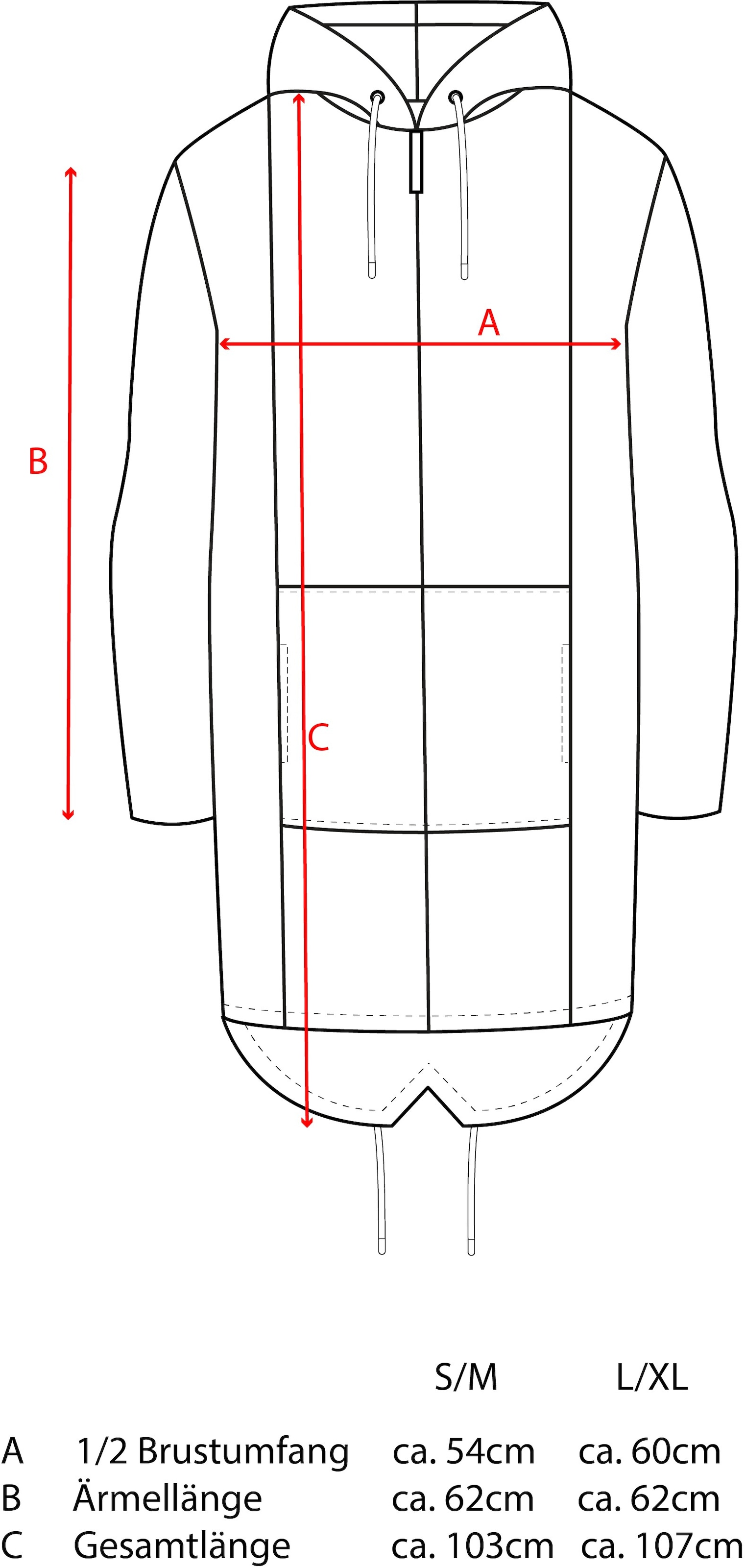 Zwillingsherz Manteau court »"Alissa Shiny"« Kapuze, Reissverschluss, glänzender Print, bedrucktes Band
