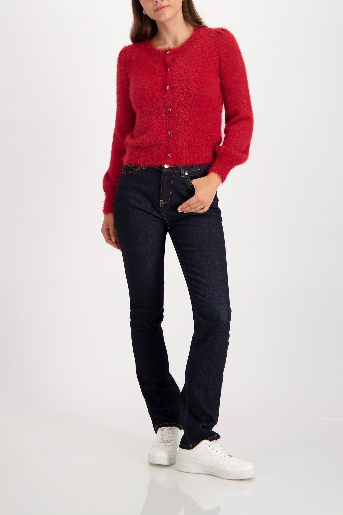 Monari Veste en tricot Regular fit mit Rundhalsausschnitt