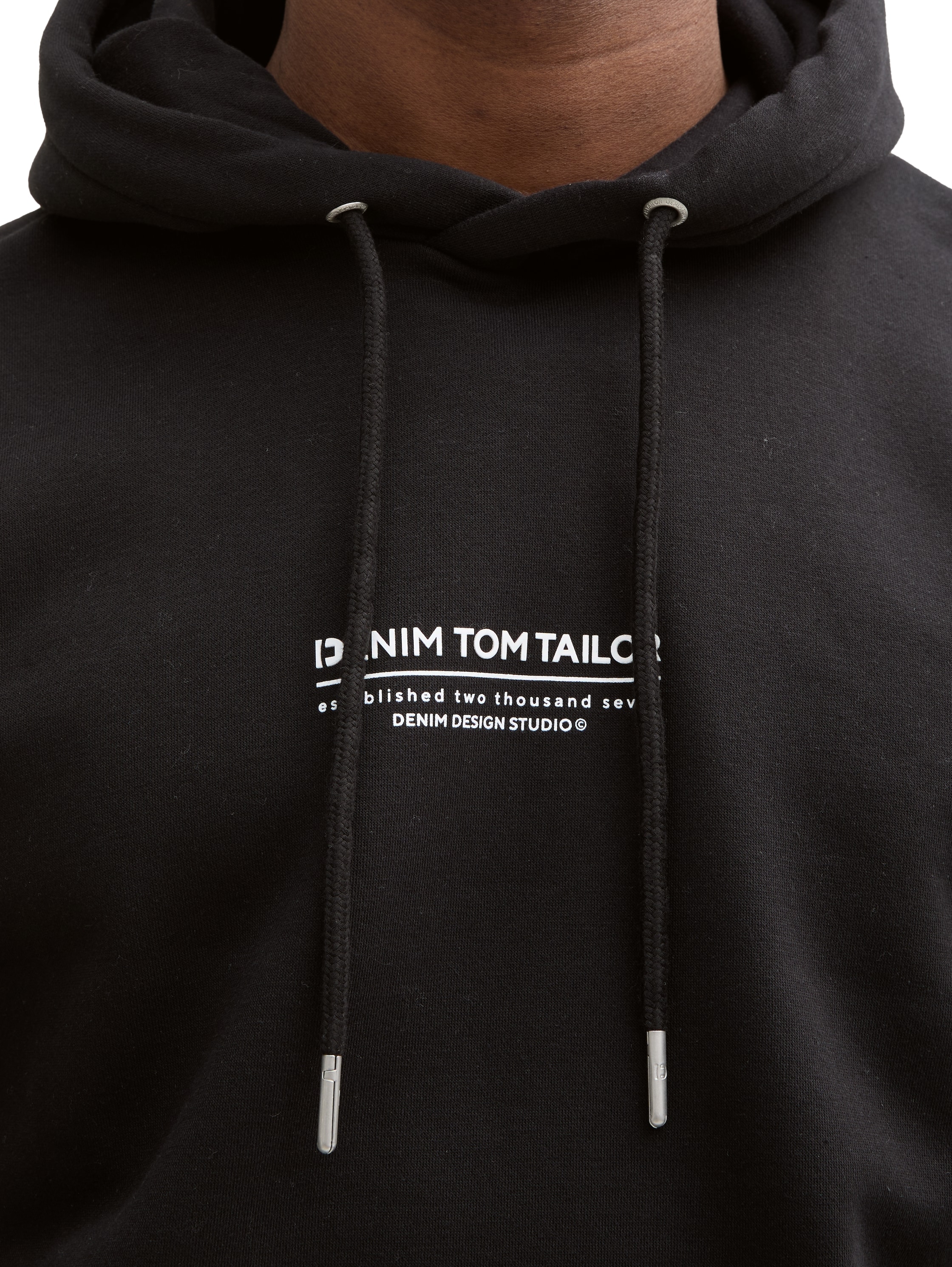 TOM TAILOR Denim Hoodie , mit Logo Print

