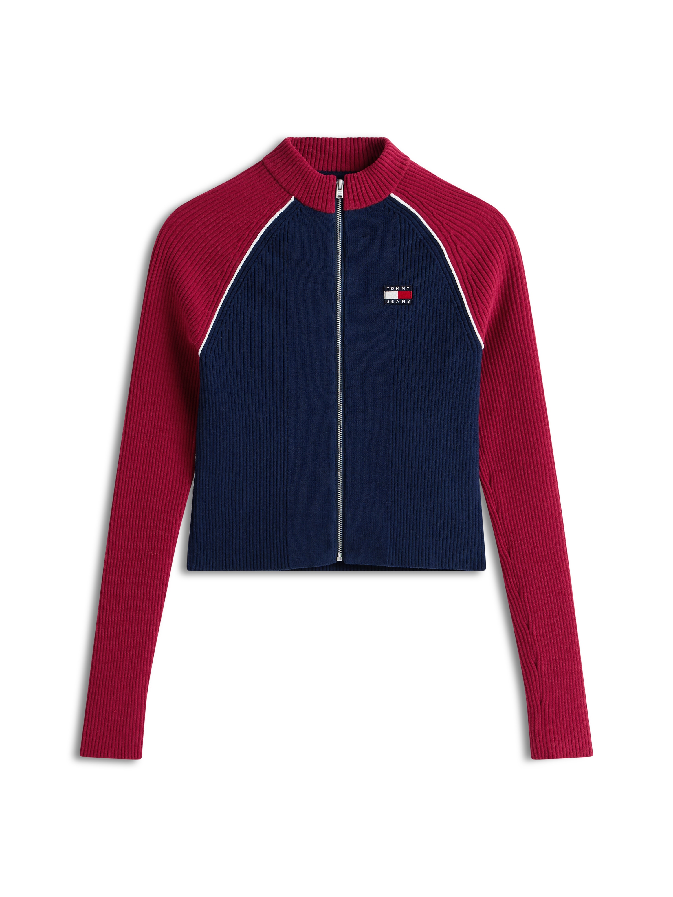 Tommy Jeans Veste en tricot »TJW COLORBLOCK ZIP THRU CARDIGAN«