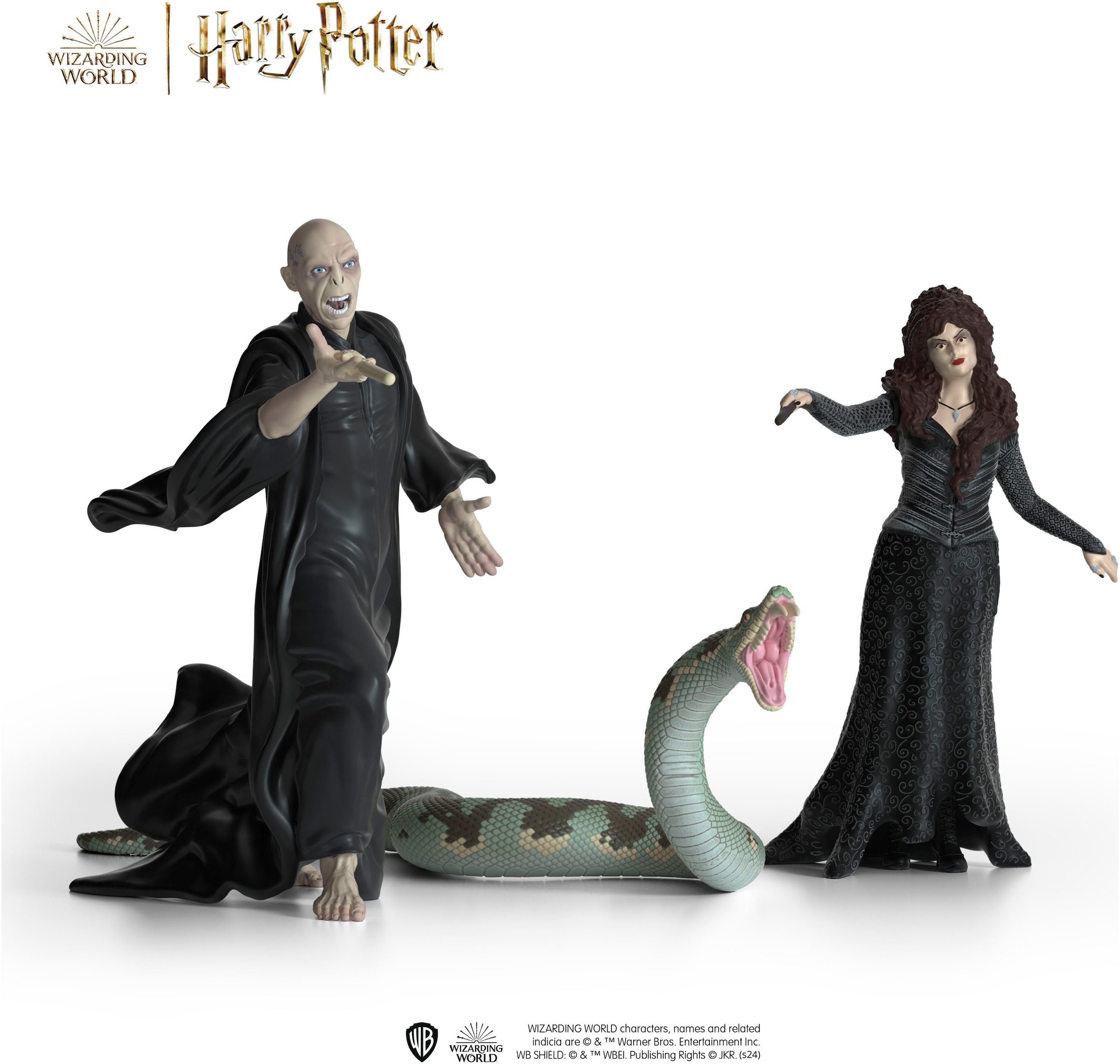 Schleich® Personnage de jeu »WIZARDING WOLRD™, Voldemort, Nagini & Bellatrix L. (42684)«