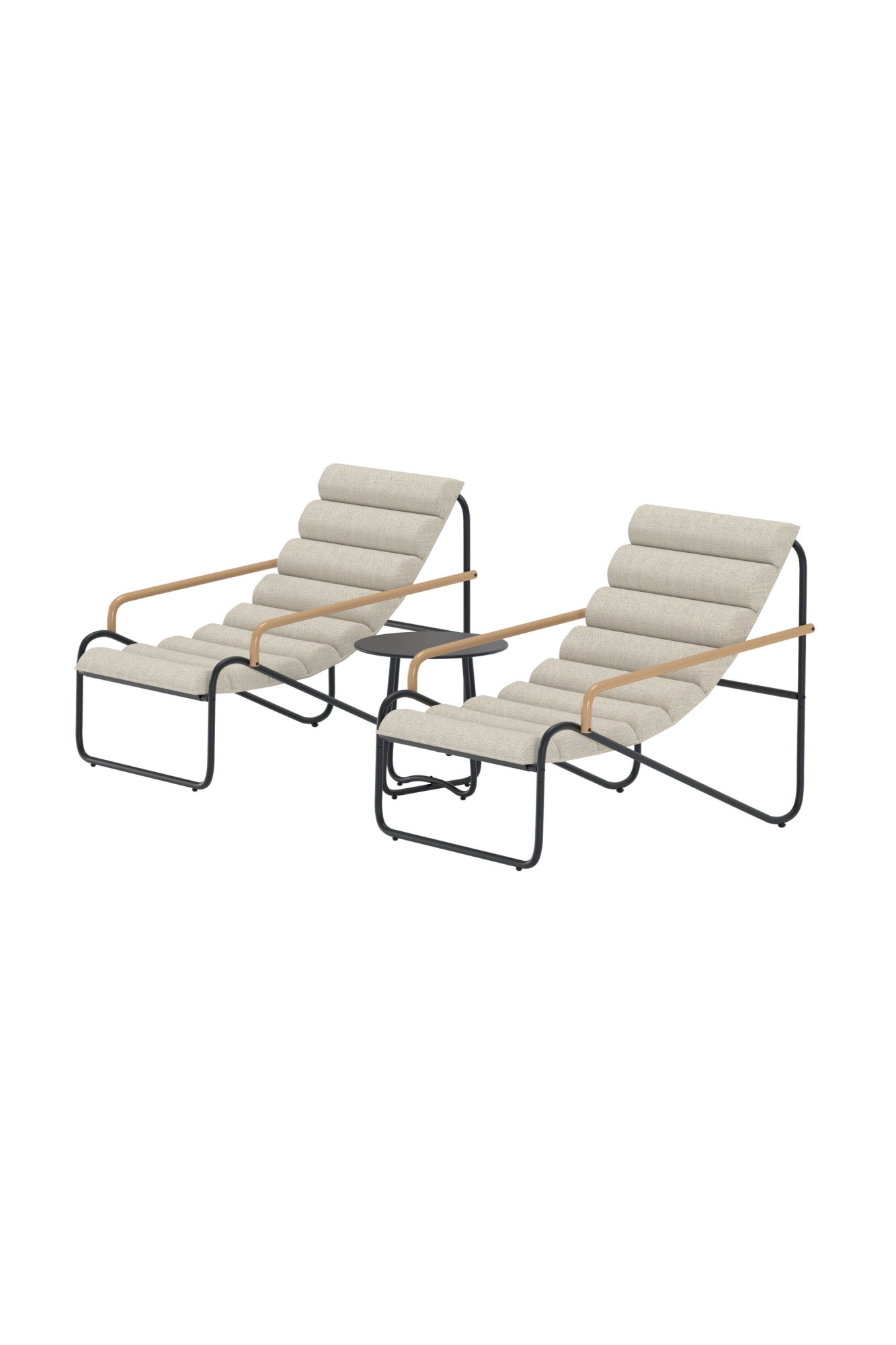 Venture Home Gartenlounge-Set »Ithaka, grosszügiges Outdoor-Set für hohen Sitzkomfort« 3 tlg. Loungemöbel mit Stoffbezug, angenehm, weich