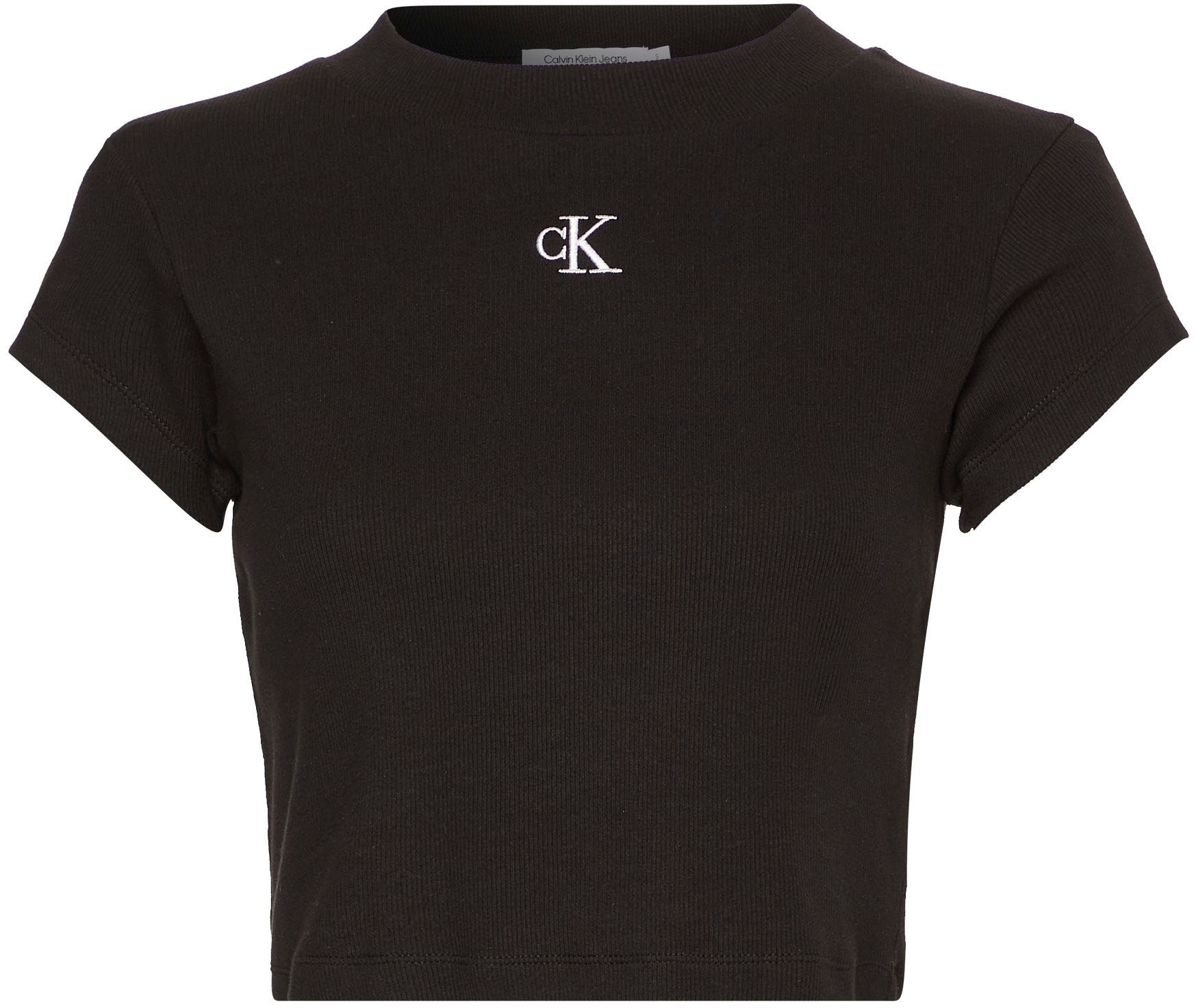 Calvin Klein Jeans T-Shirt »CK RIB BABY TEE« in kurzer Form