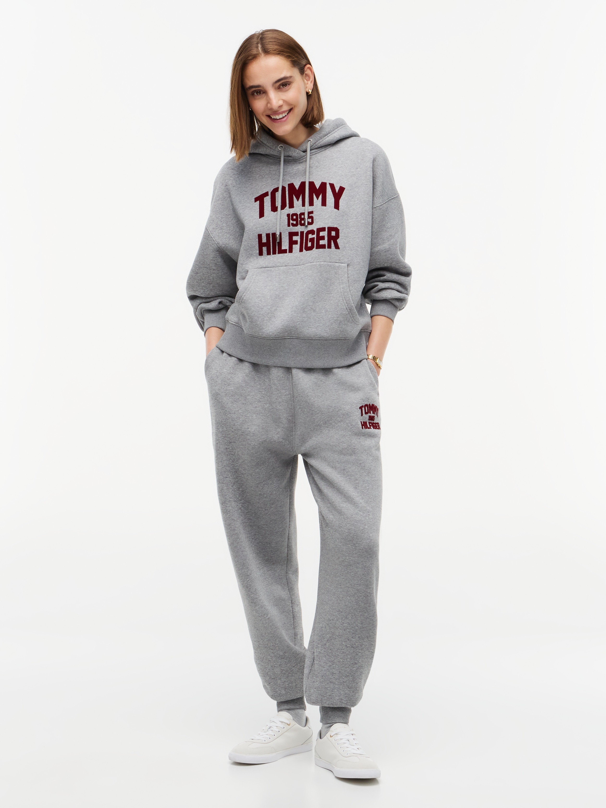 Tommy Hilfiger Sweathose »VARSITY FLOCK CUFF MR SWTPANTS«  Baumwollmischung