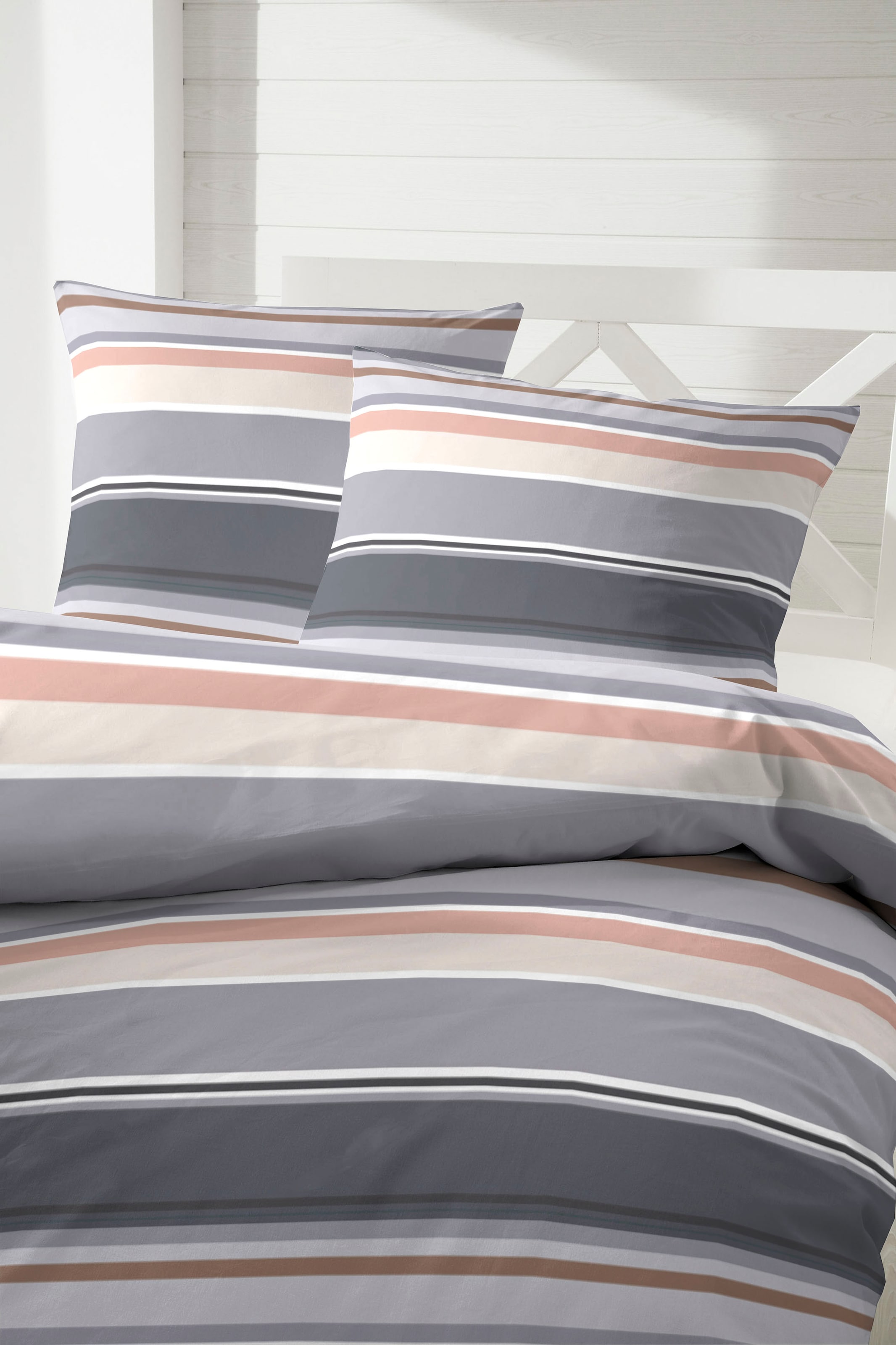 Primera Bettwäsche »Late Summer Stripe« 2 Stk. mit modernen Streifen in frischen Farben