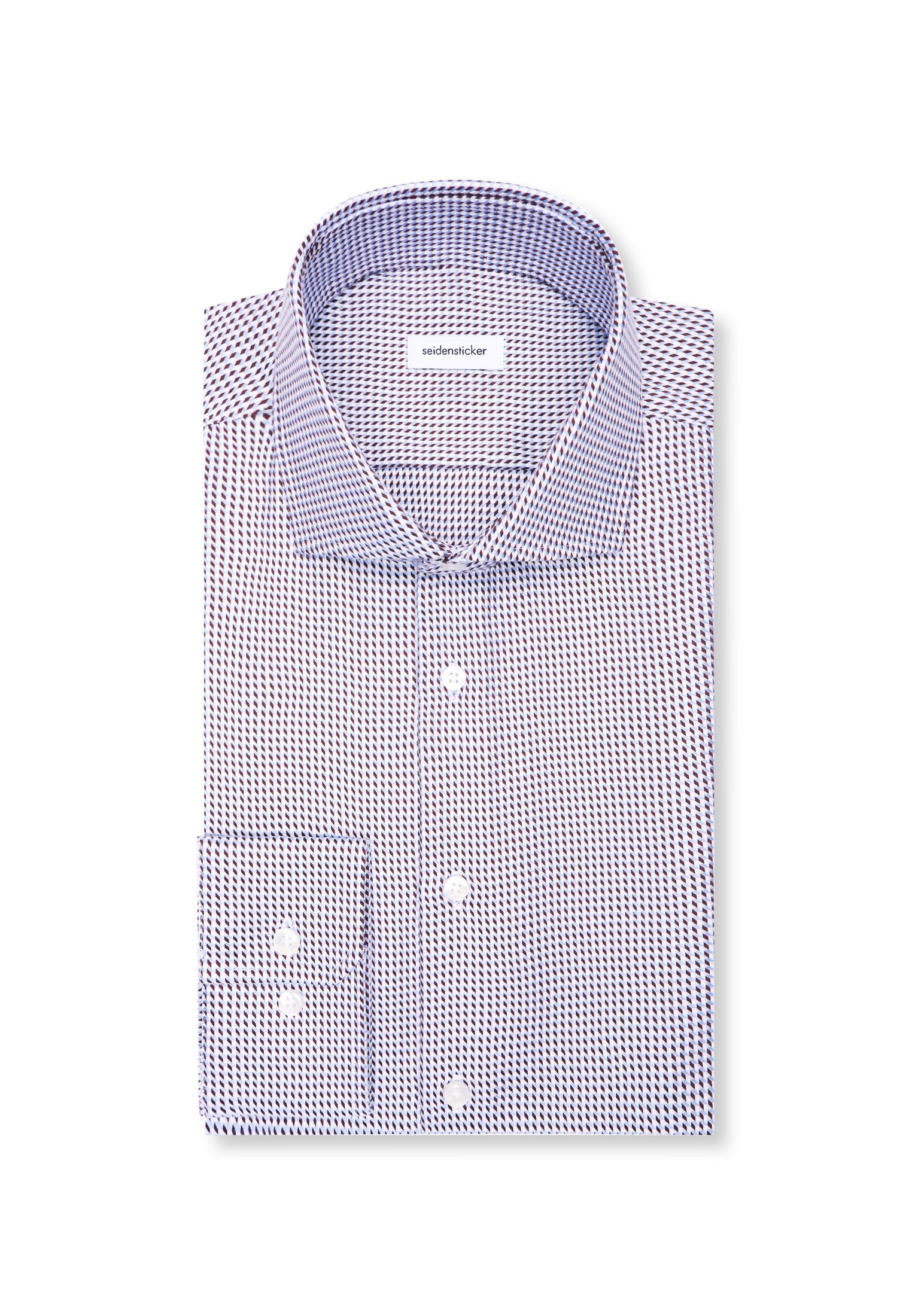 seidensticker Chemise d'affaires »Schwarze Rose« Slim 1/1 Kentkragen Pepita