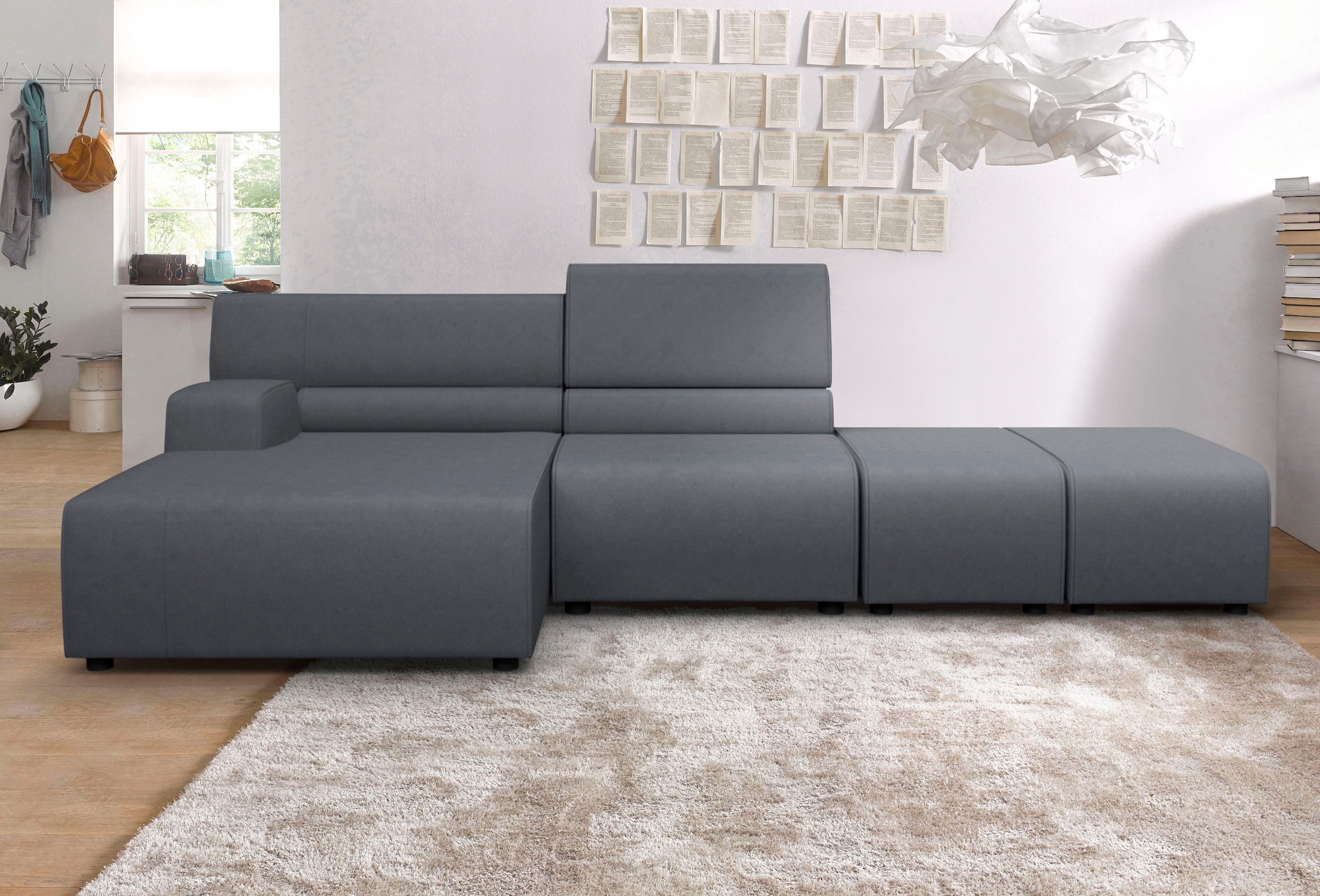 Egoitaliano Canapé d'angle »Babouche, Designsofa mit aussergewöhnlichem Sitzkomfort zum Wohlfühlen«