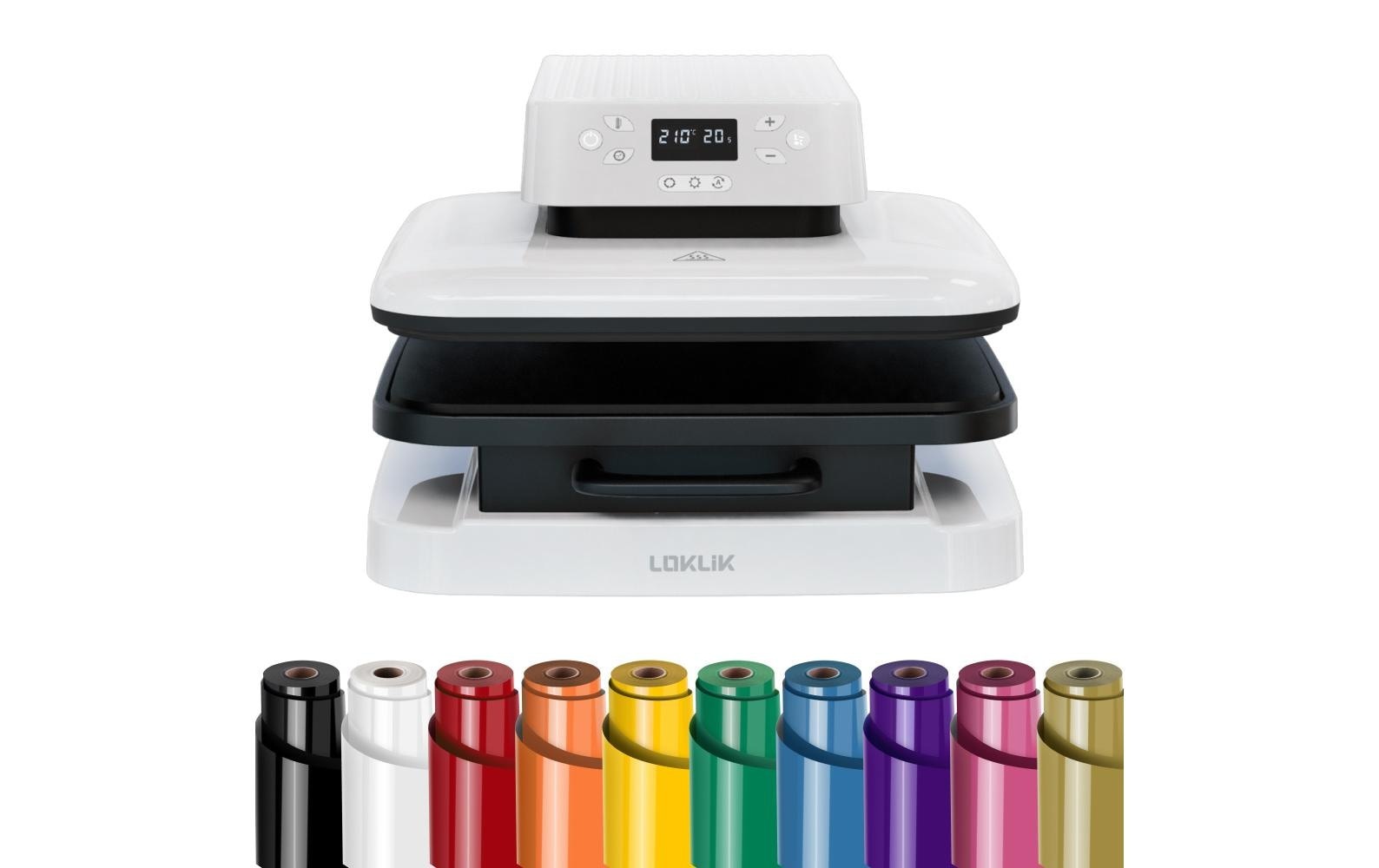 LOKLIK Handpresse »Auto-Heizpresse« Heizplattengrösse: 38 x 38 cm