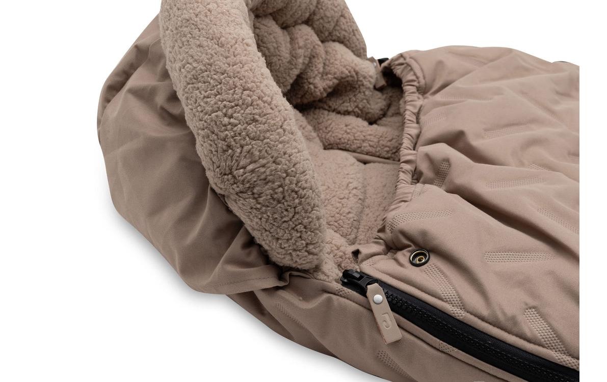 Jollein Fusssack »Embossed Milky Coffee« Wärmeschutz für Kinderwagen