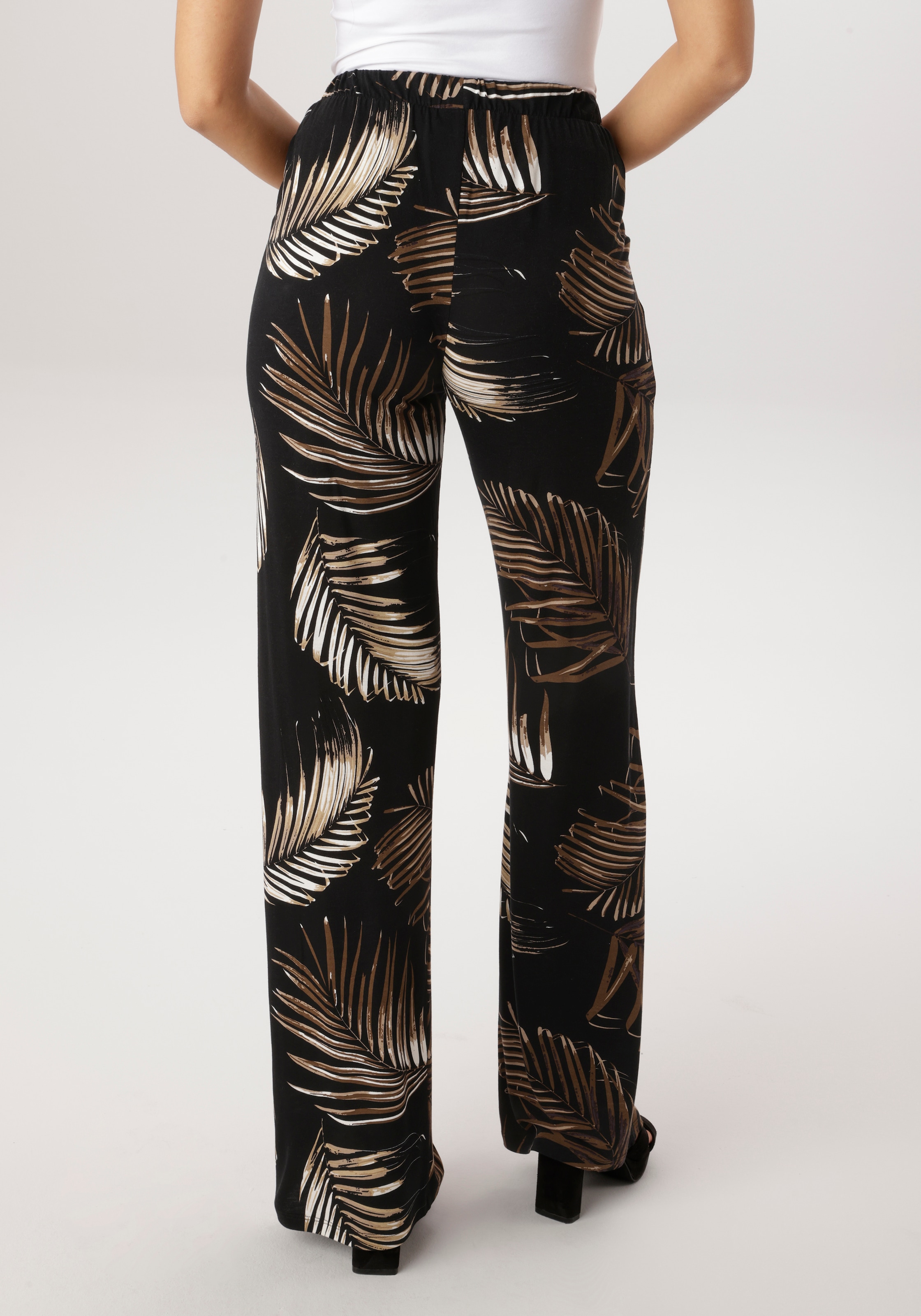 Aniston SELECTED Pantalon à enfiler  avec imprimé intégral tendance