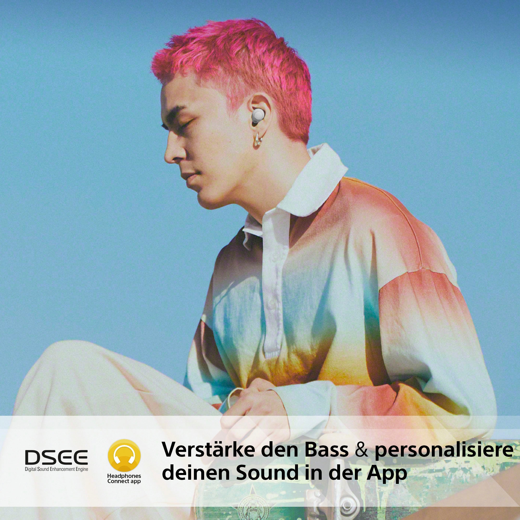 Sony wireless In-Ear-Kopfhörer »WF-C700N« Bluetooth Noise-Cancelling bis 20 Std. Akkulaufzeit, Multipoint Connection