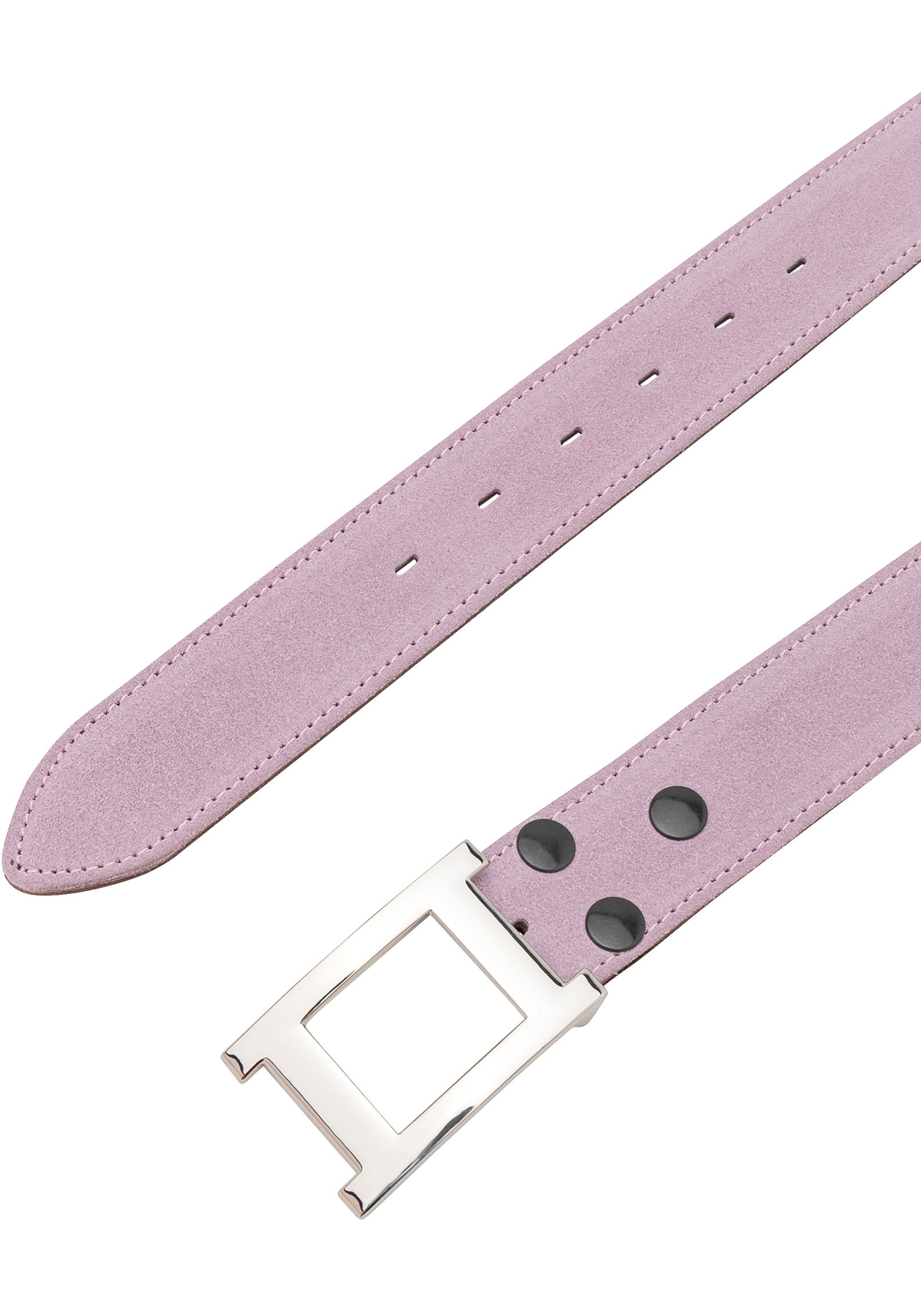 Rettungsring Gürtel Ceinture en cuir Rettungsring Ledergürtel »Alaska« Creme Filigran silberfarben