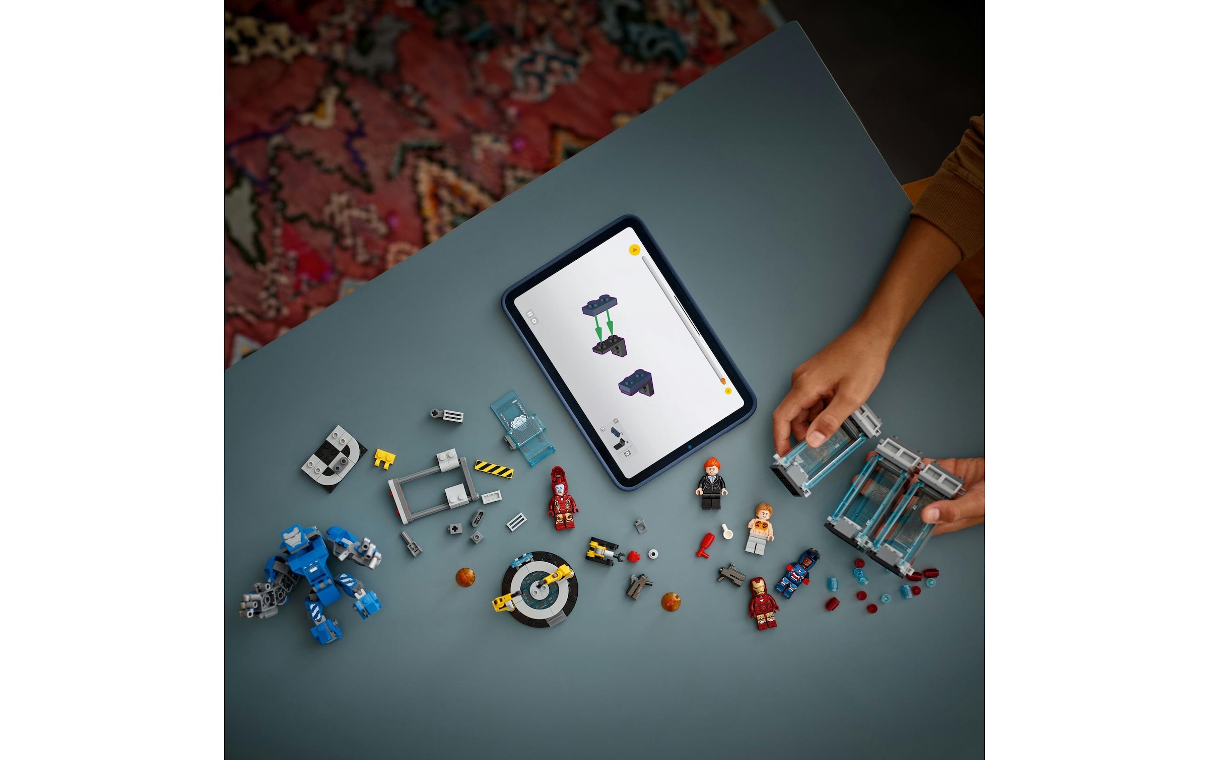 LEGO® Spielbausteine »Marvel Iron Mans Labor: Halle der Rüstungen 1800531«