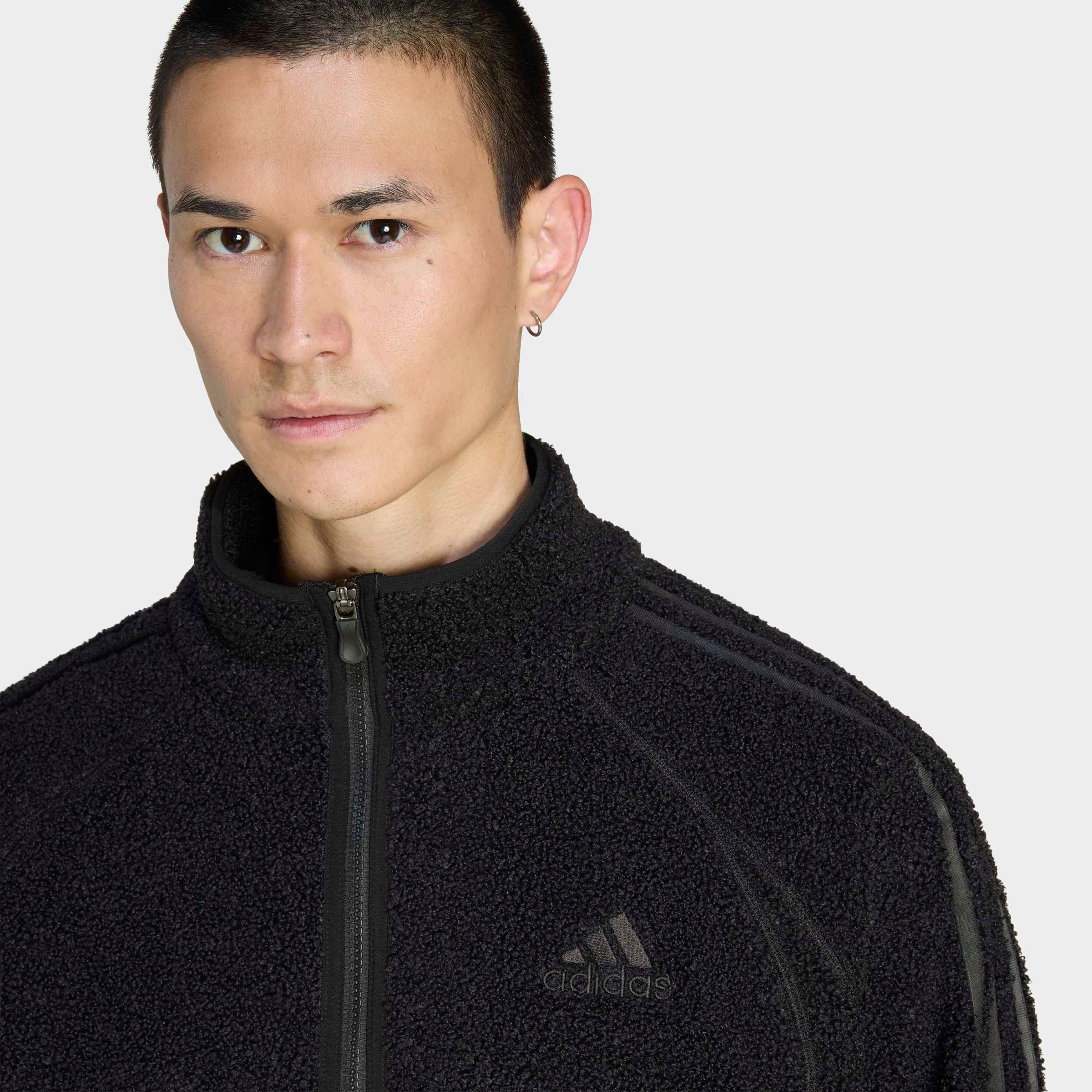 adidas Originals Trainingsjacke »TG BORG TT« Fleecejacke für Erwachsene, lockere Passform, mit Stehkragen
