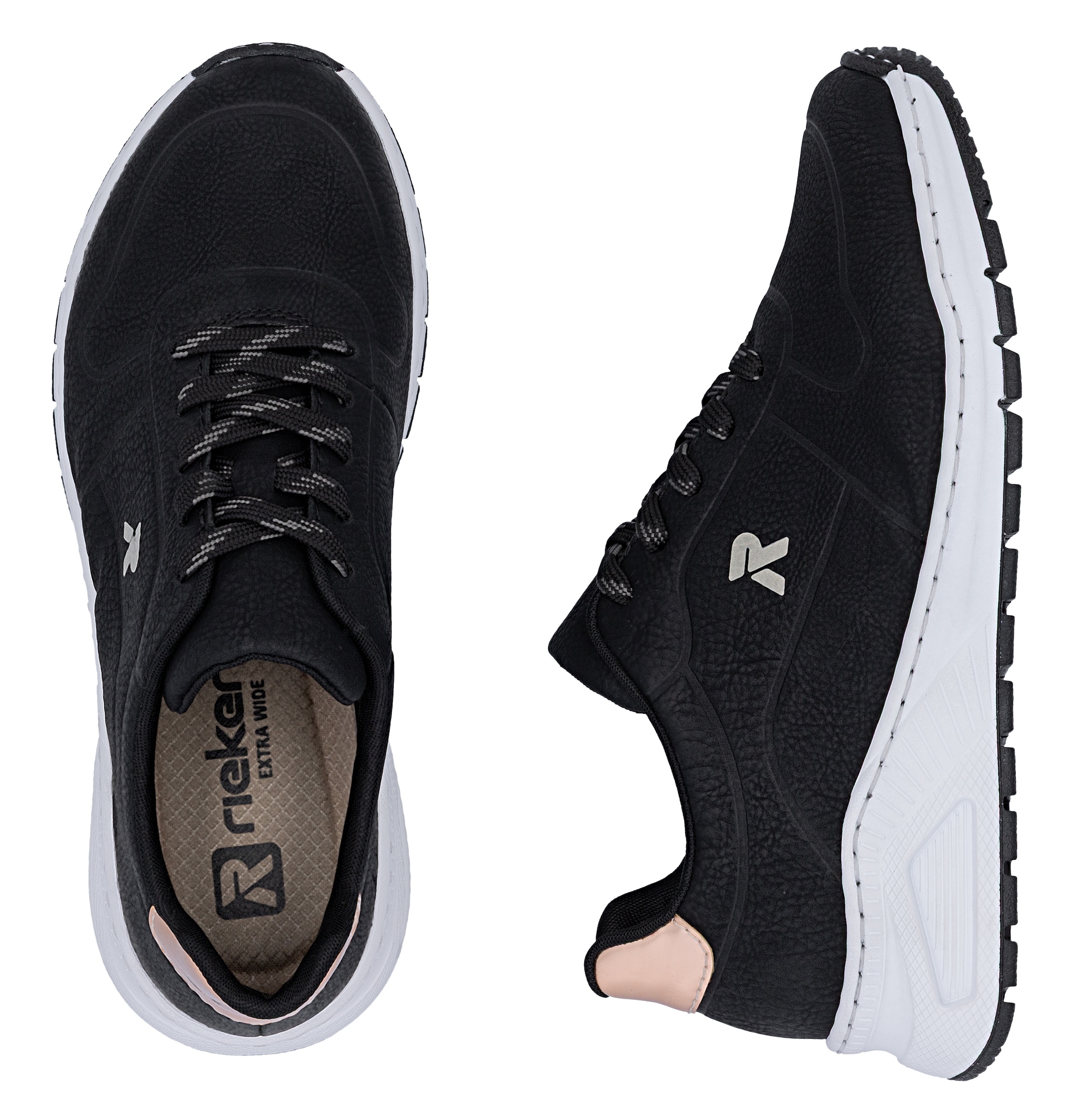 Rieker Sneakers  mit MemoSoft-Innensohle, Freizeitschuh, Halbschuh, Schnürschuh