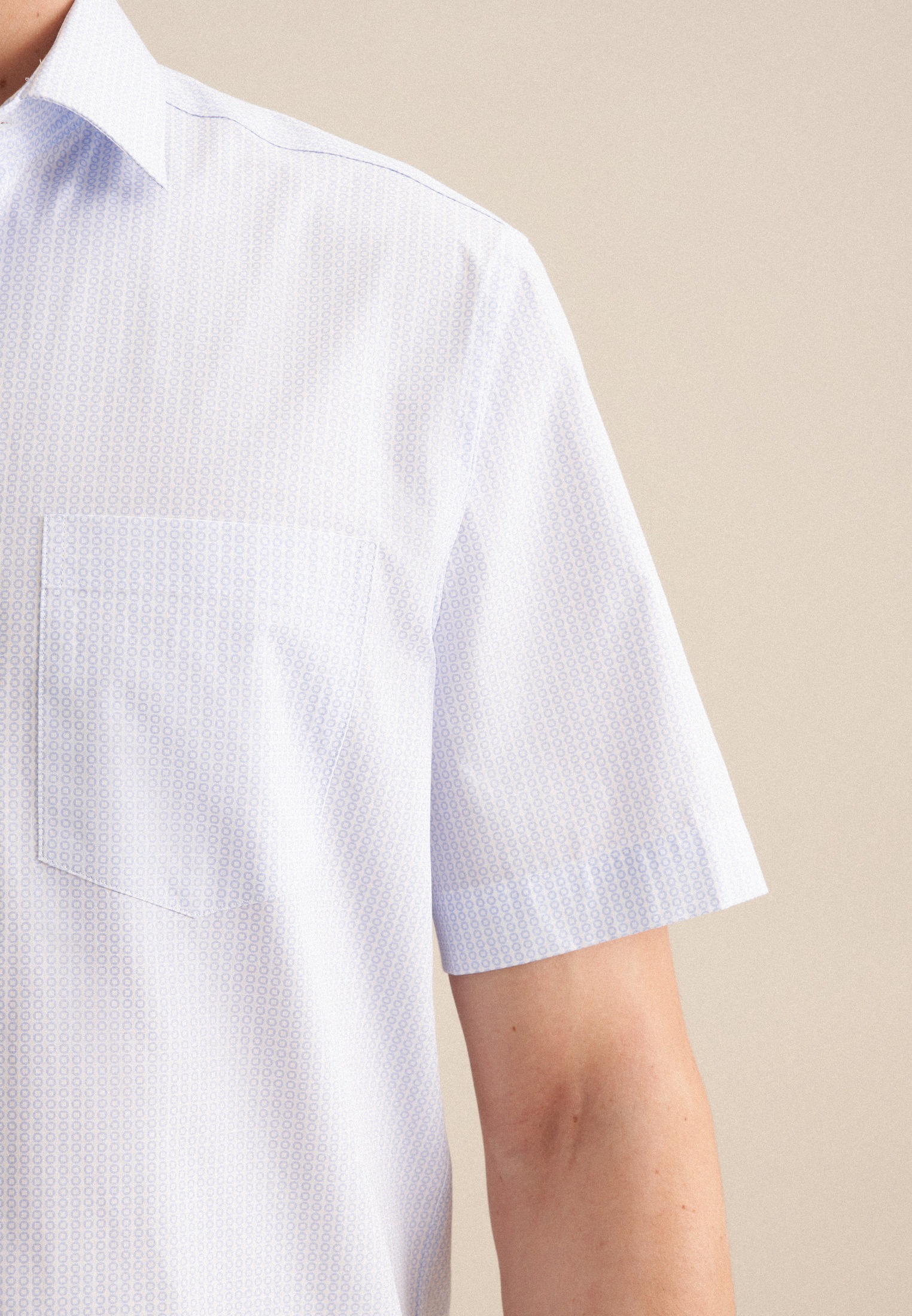 seidensticker Businesshemd »Regular« Regular 1/2 Kentkragen Druck