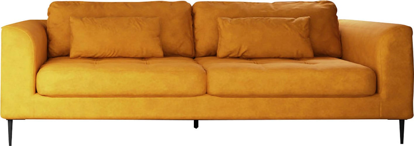 TRENDMANUFAKTUR 3-places »Luzi, gemütlich elegant, tolle Detailverarbeitung, Steppung im Sitz« au choix avec fonction sommeil et coffre-lit, coussin lombaire inclus