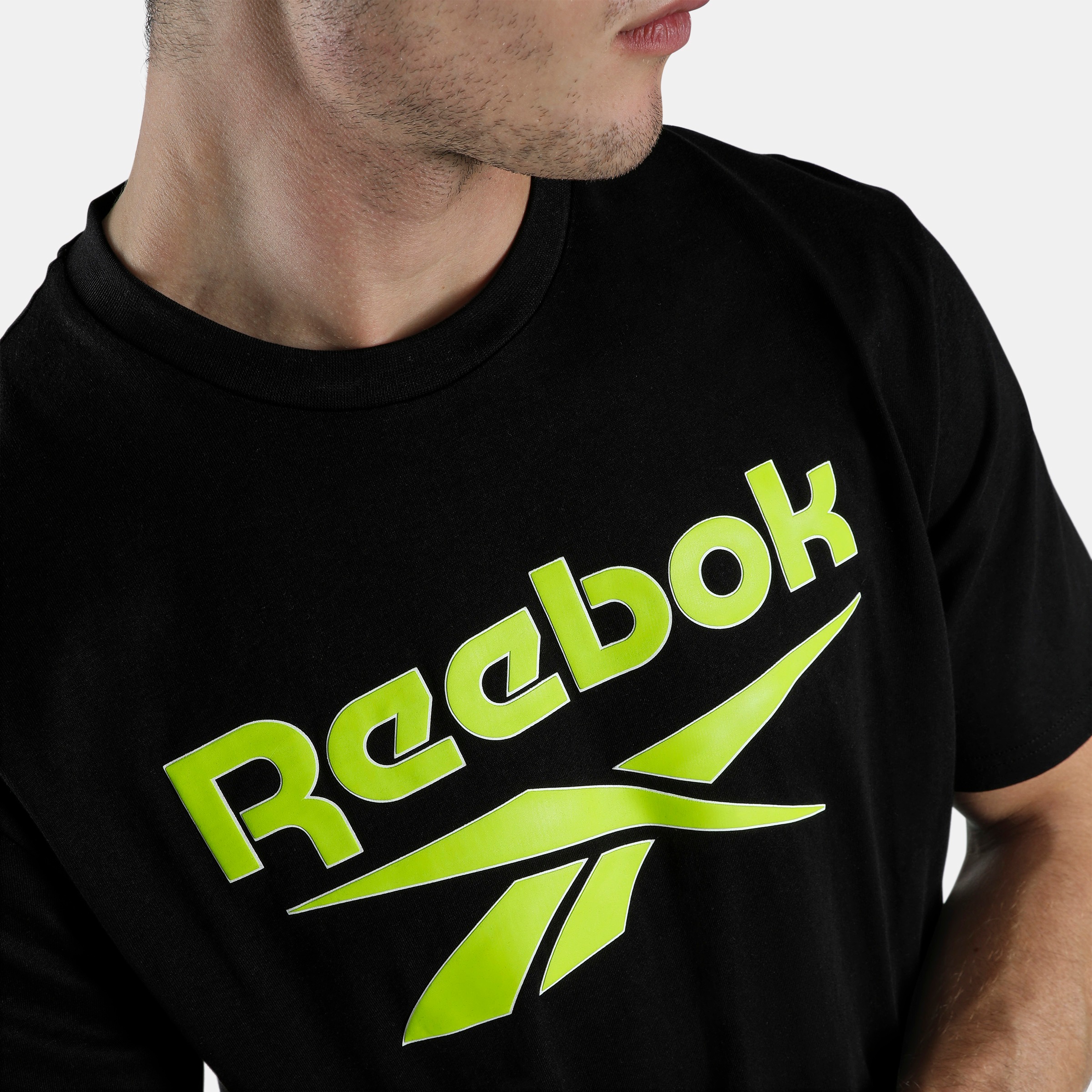Reebok T-shirt »HIGH DENSITY LOGO T-SHIRT« en coton, tailles S à XXL,