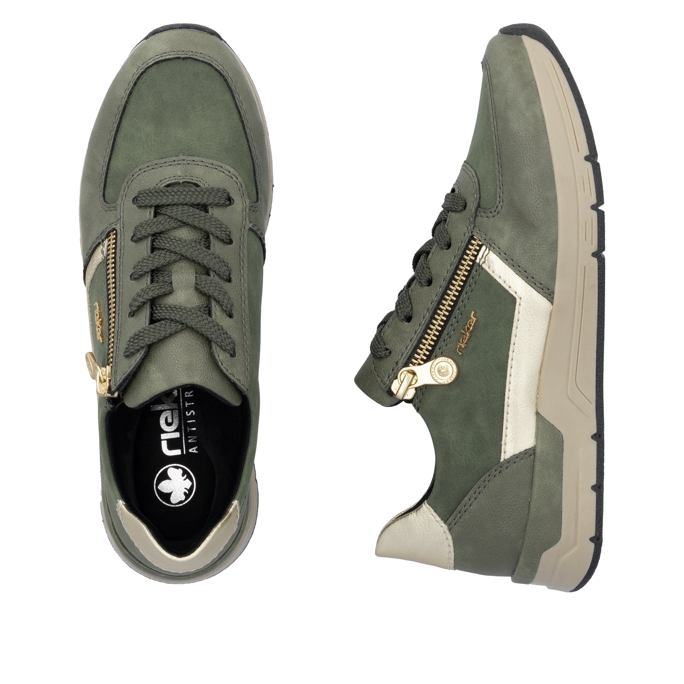 Rieker Sneakers  chaussure de loisirs, chaussure à lacets, chaussure basse avec accents mode
