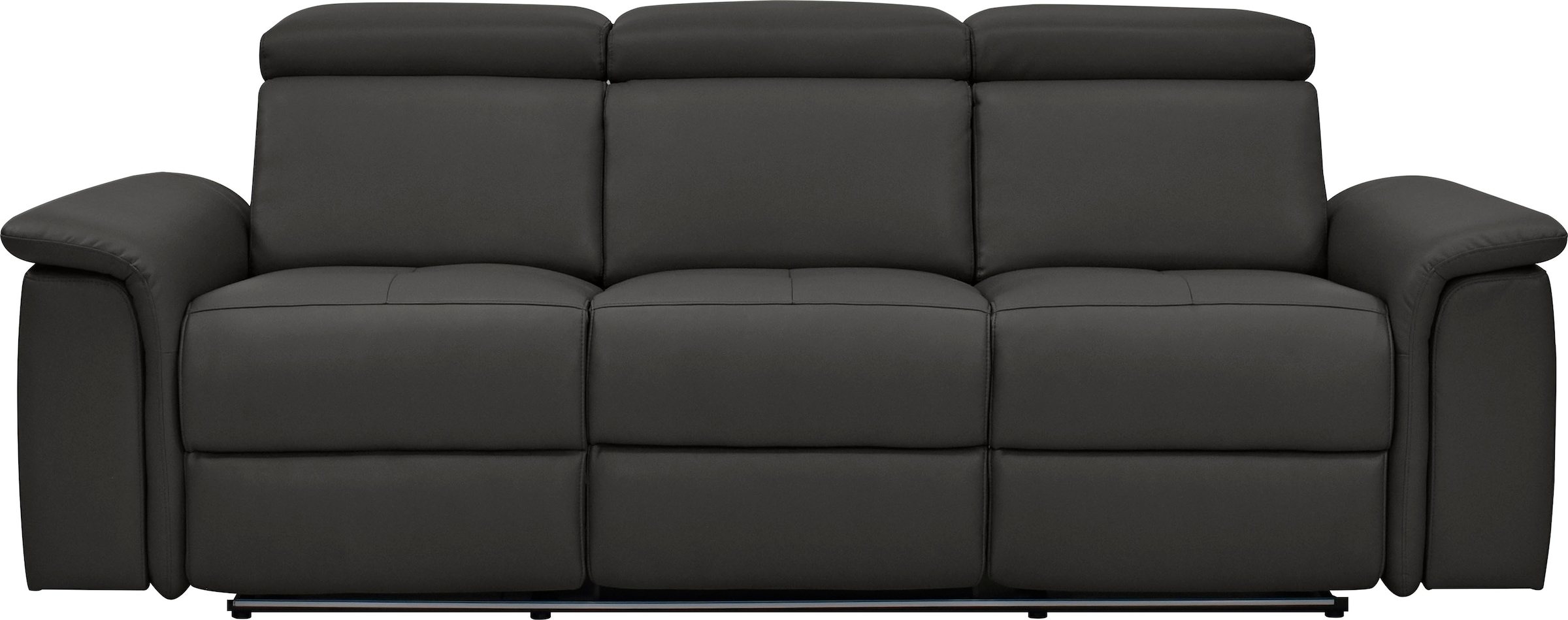 Home affaire 3-Sitzer »Pareli 229cm, manuelle u. elektr. Relaxfunktion in 2 Sitzen« USB, KT-Verstellung, LED Beleuchtung, in Echtleder, Kunstleder, Web