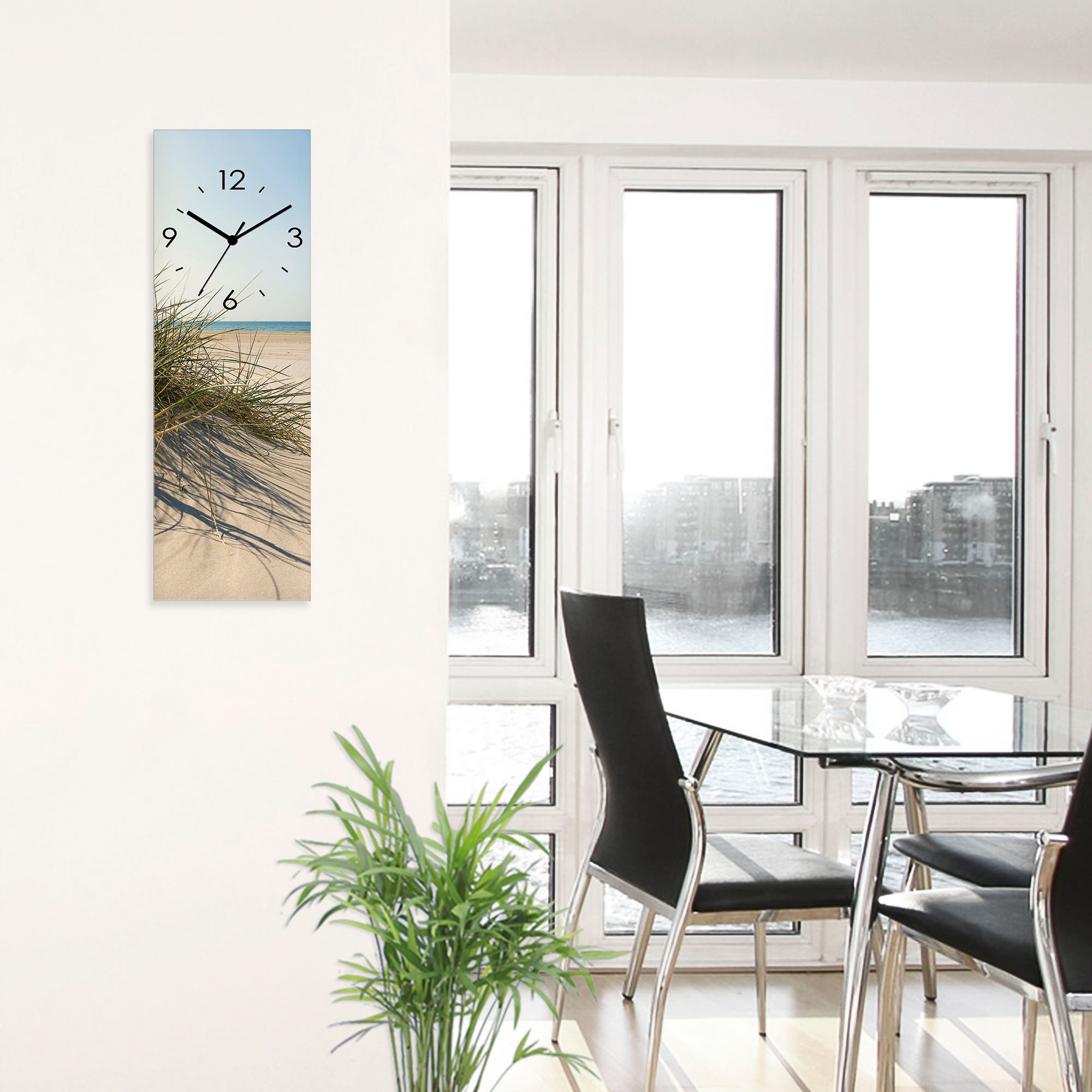 Artland Wanduhr »Strandgras« wahlweise mit  Quarz- oder Funkuhrwerk, lautlos ohne Tickgeräusche