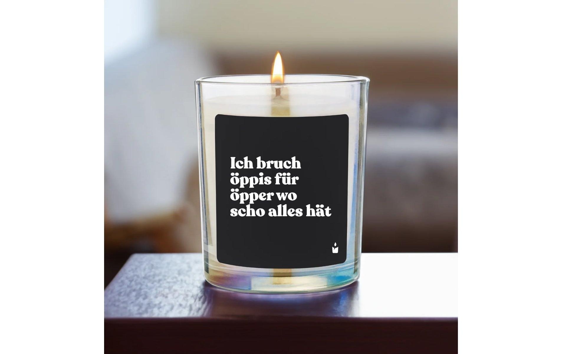   Bougie parfumée »ChattyCandles Ich bruch öppis 6,7 x 8 cm«