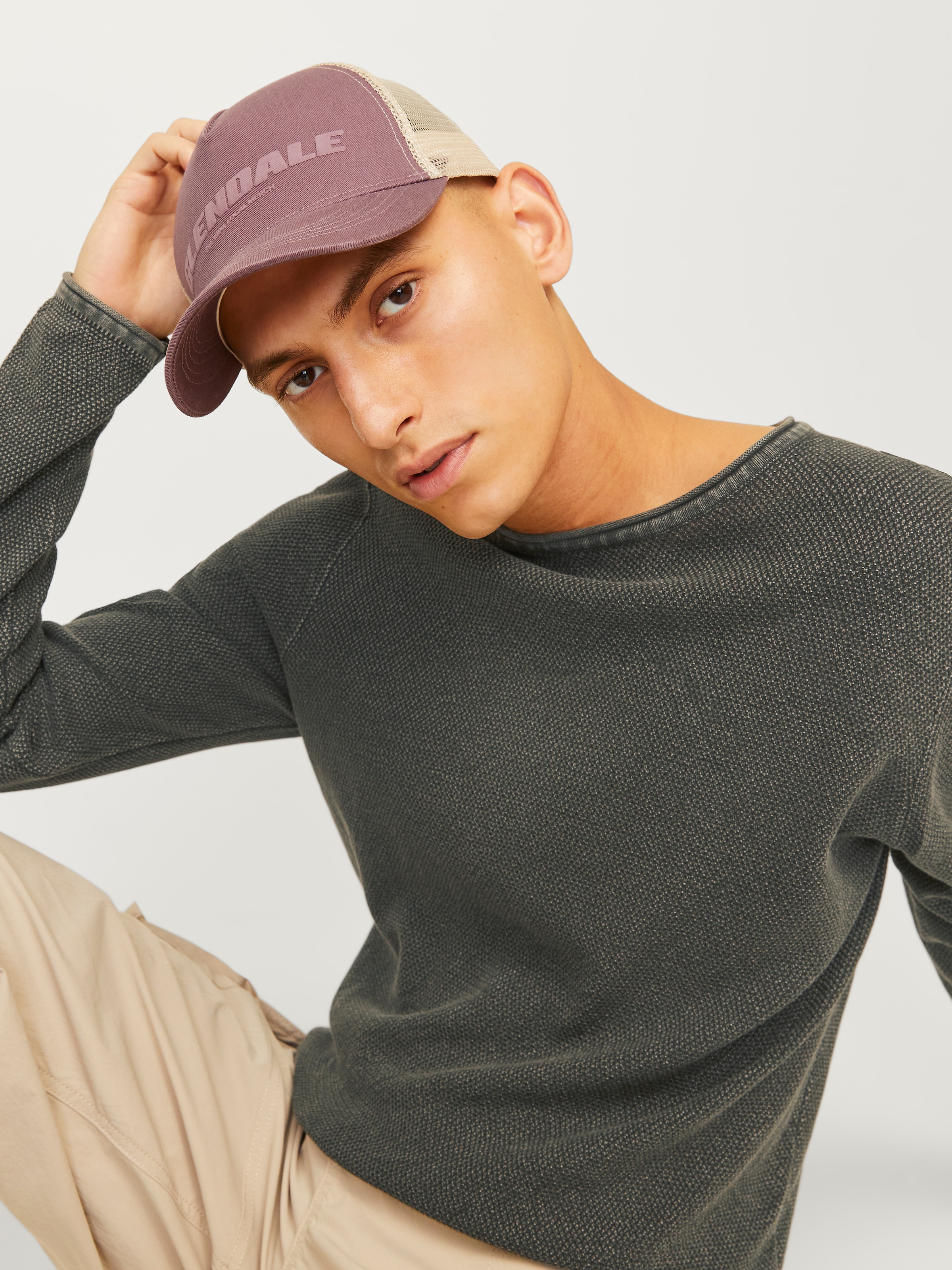 Jack & Jones Rundhalspullover »JJDEAN KNIT CREW NECK AW24« in gewaschener Optik