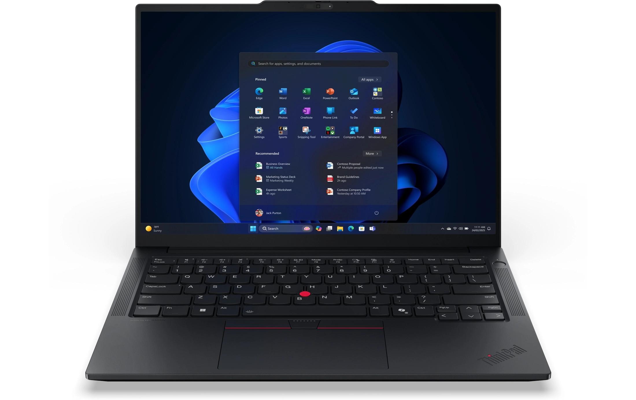 Lenovo Notebook »ThinkPad E14 Gen 7 (AMD) Copilot+ PC« / 14 ″ AMD Ryzen 7 Integrierte NPU (Neural Processing Unit)