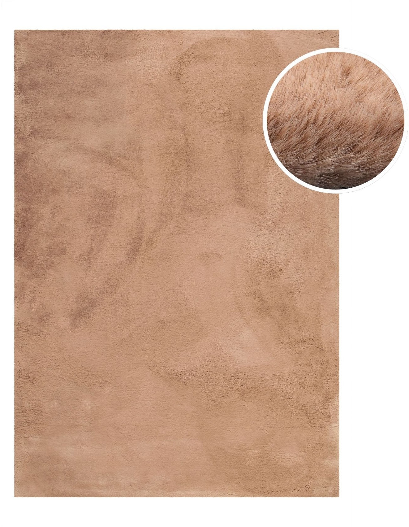 Esprit Hochflor-Teppich »Alice ESP-4377 , Kunstfell« rechteckig 25 mm Höhe Kaninchenfell-Haptik, besonders weich und dicht, für alle Räume