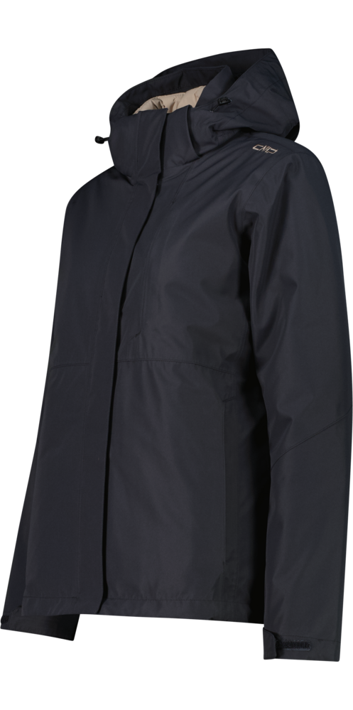 CMP Veste fonctionnelle 3 en 1 »WOMAN JACKET ZIP HOOD DETACHBLE INN.JACKET« 2 cuis tlg. avec capuche 2-teiliges Set, mit herausnehmbarer Innenjacke, sportlicher Stil