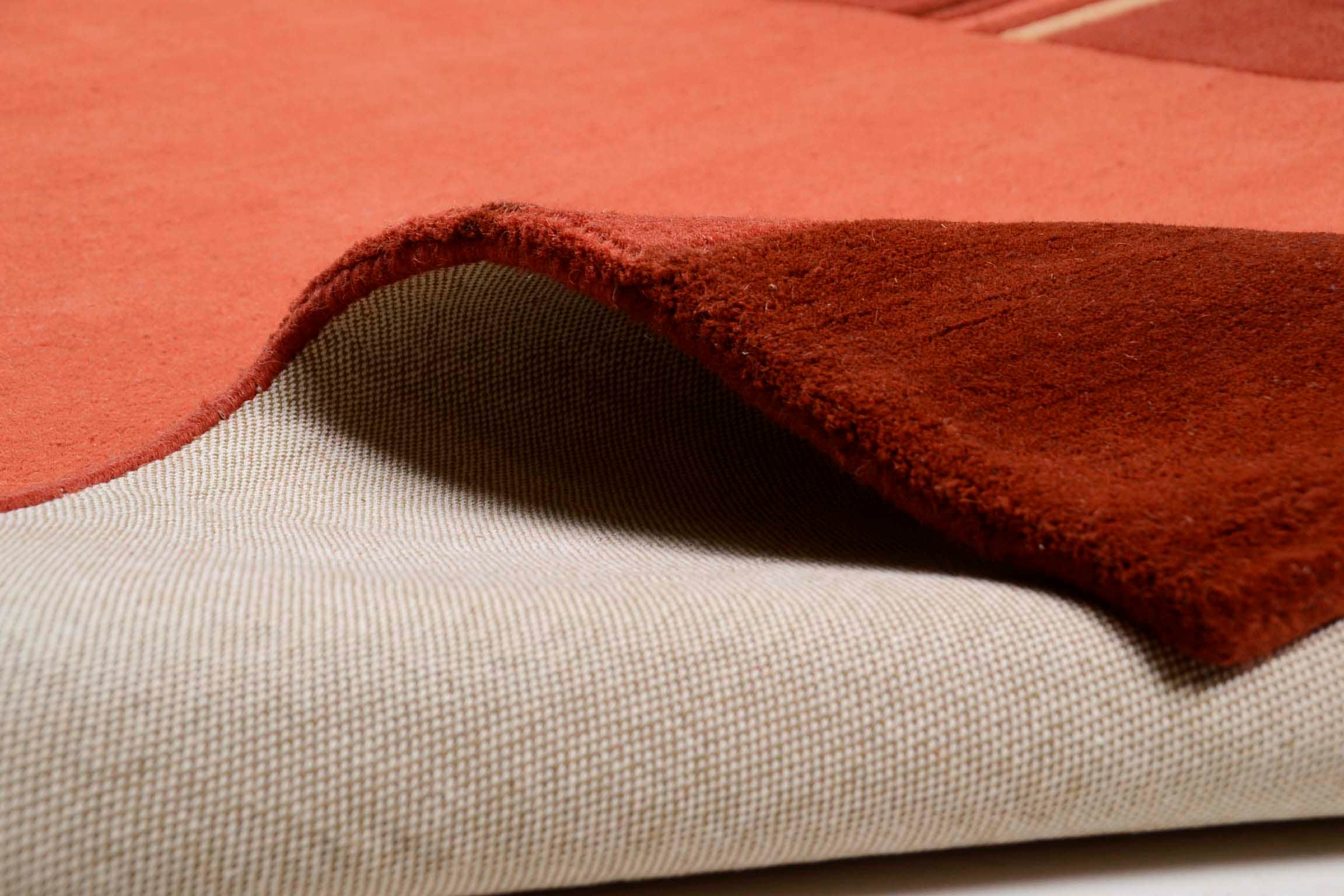 THEKO Tapis en laine »Ambadi« Rectangulaire 14 mm Höhe reine Schurwolle, handgetuftet, mit Bordüre, modern