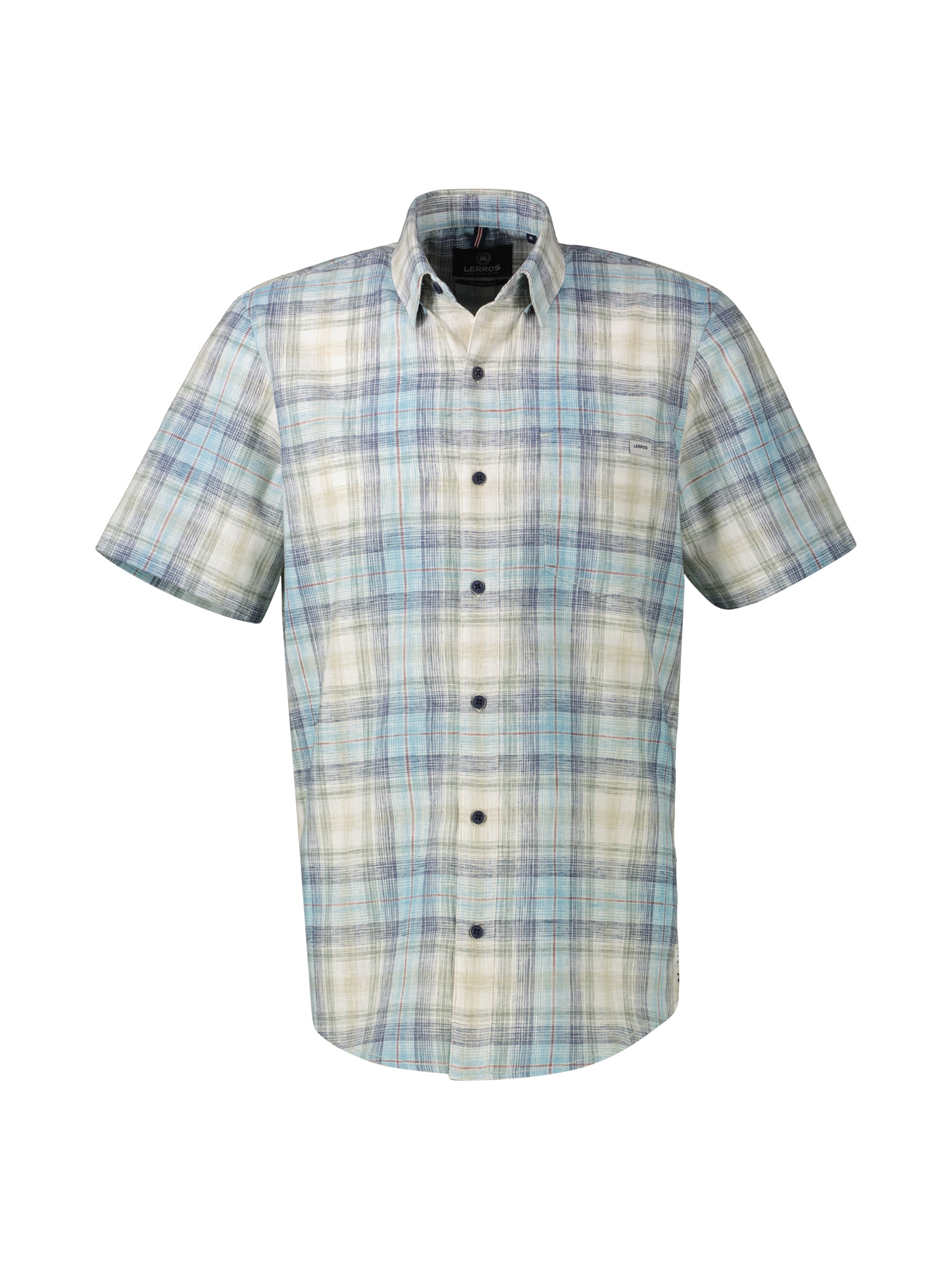 LERROS Chemise à manches courtes »Kariertes Halbarmhemd in Grossen Grössen«