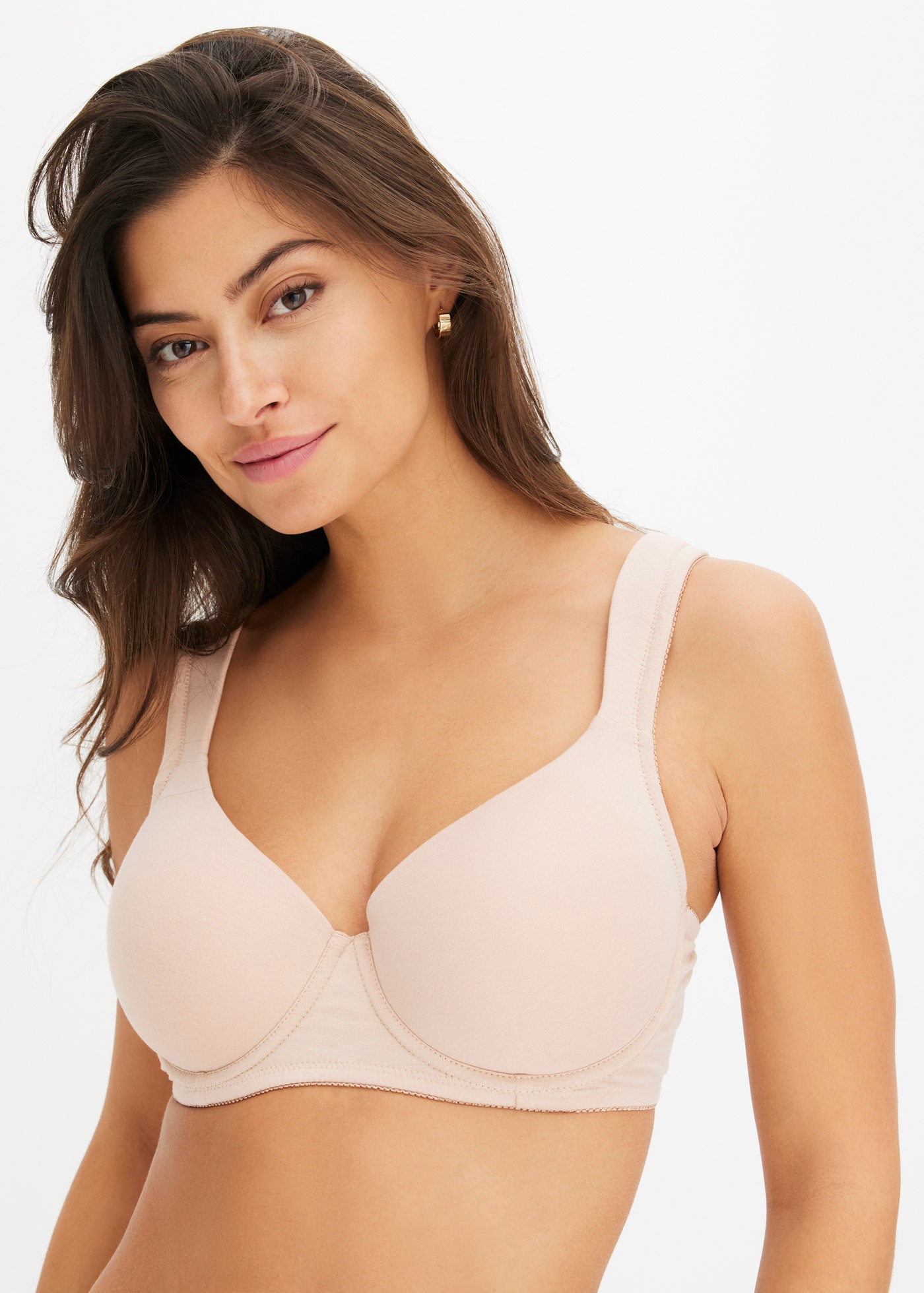 bonprix Soutiens-gorge moulés Paquet, 2 pièces avec larges bretelles rembourrées, avec armature, lot de 2