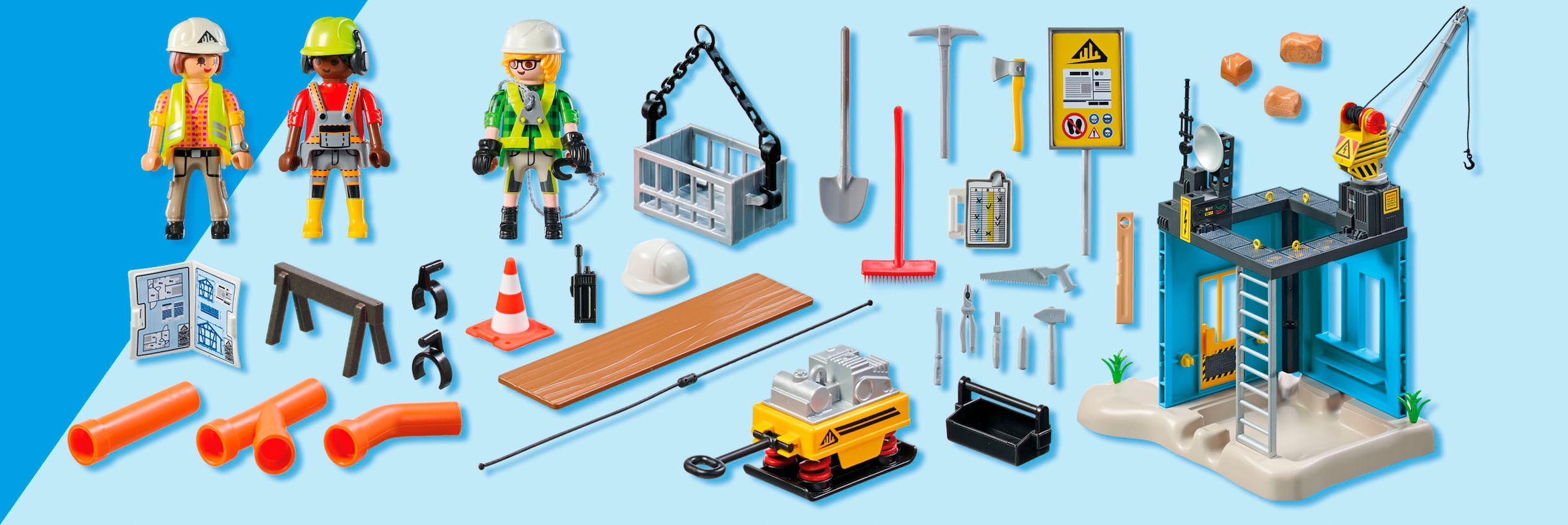 Playmobil® Jeu de construction »Baustelle (71650), Action Heroes« Made in Europe