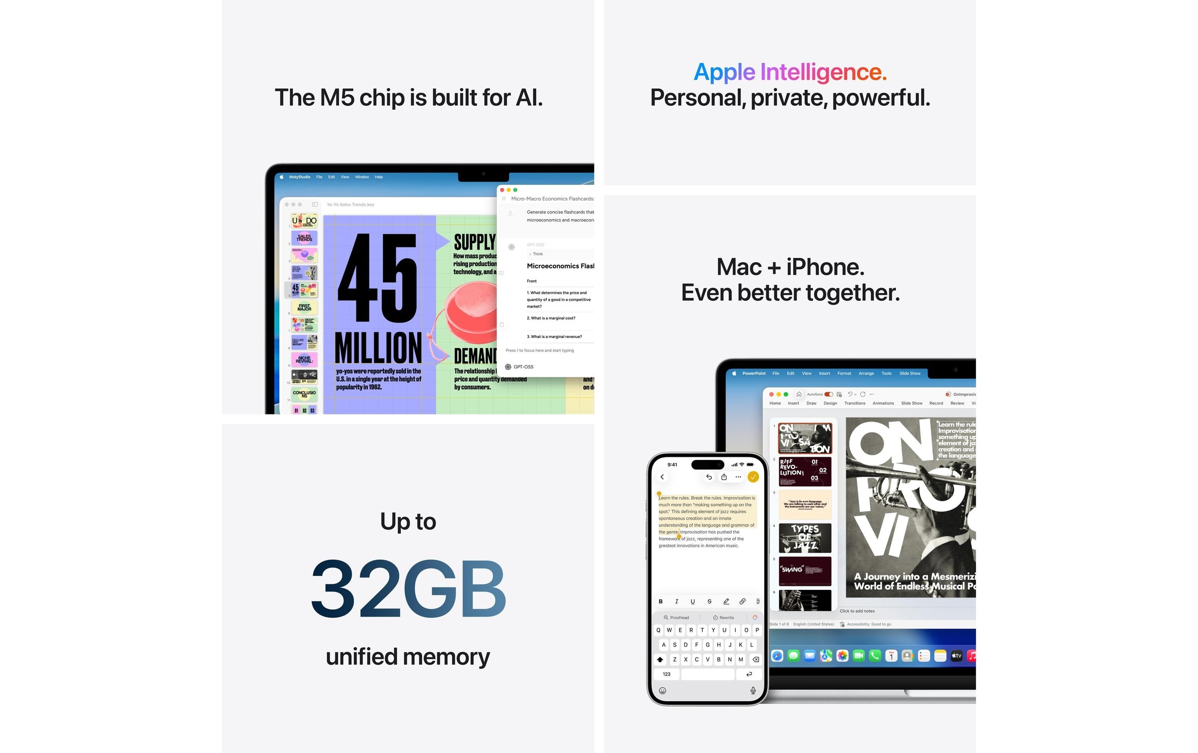 Apple Notebook »MacBook Air 13 2026 M5 10C GPU / 32 GB / 512 GB Starlight« / 13,6 ″ Apple Integrierte NPU (Neural Processing Unit)