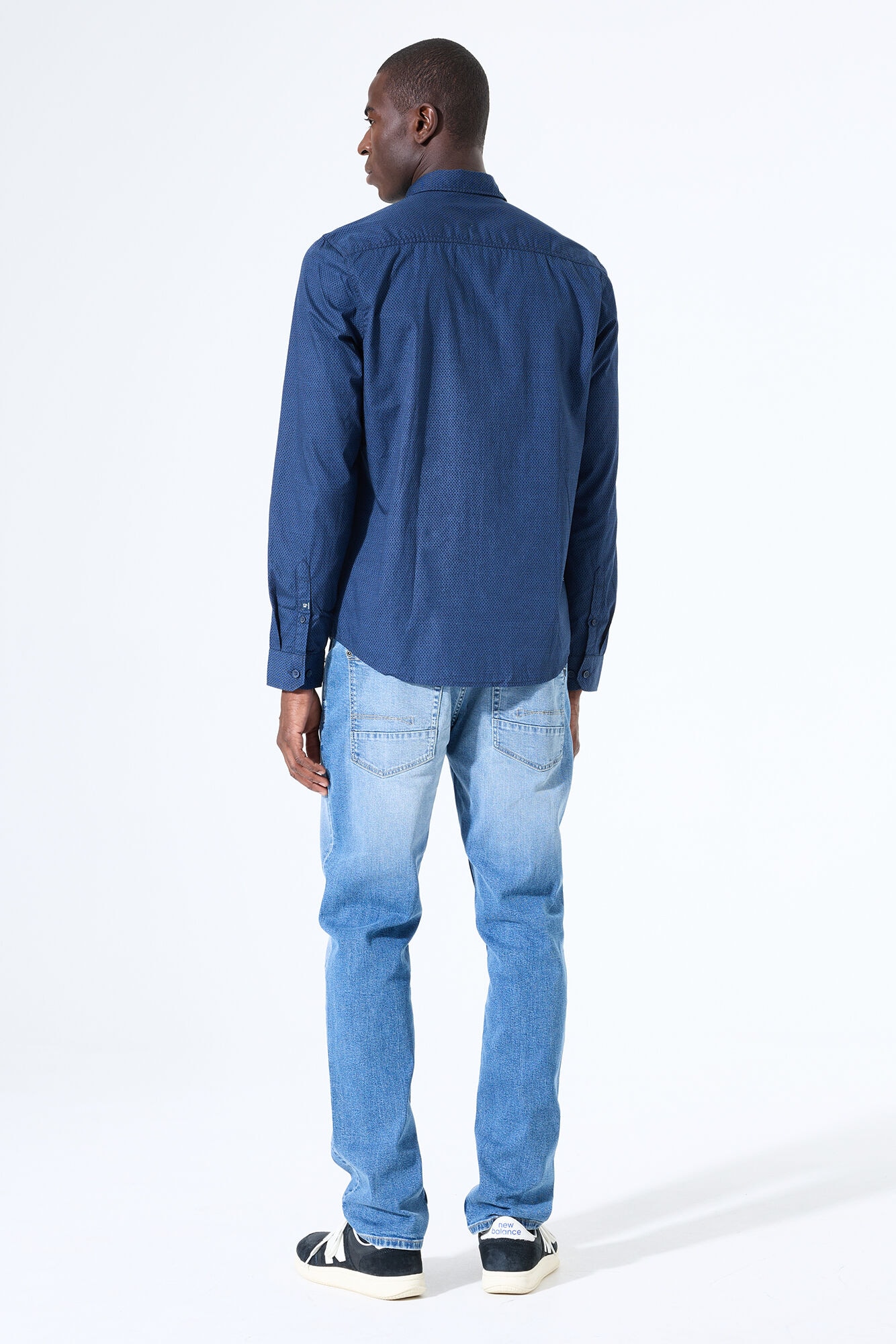 Garcia Chemise à manches longues mit Hemdkragen