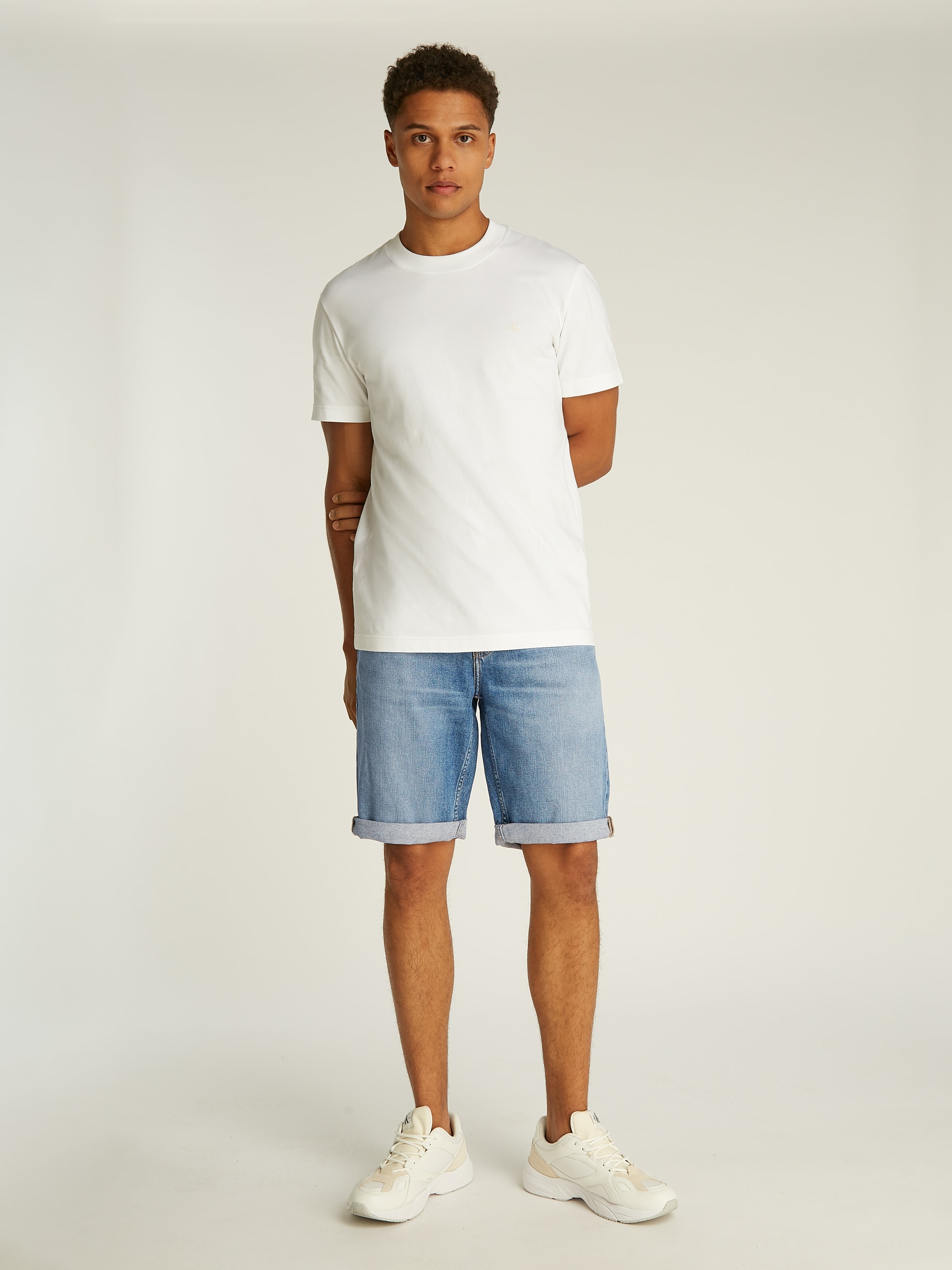Calvin Klein Jeans Short »SLIM SHORT«  mit Umschlagsaum
