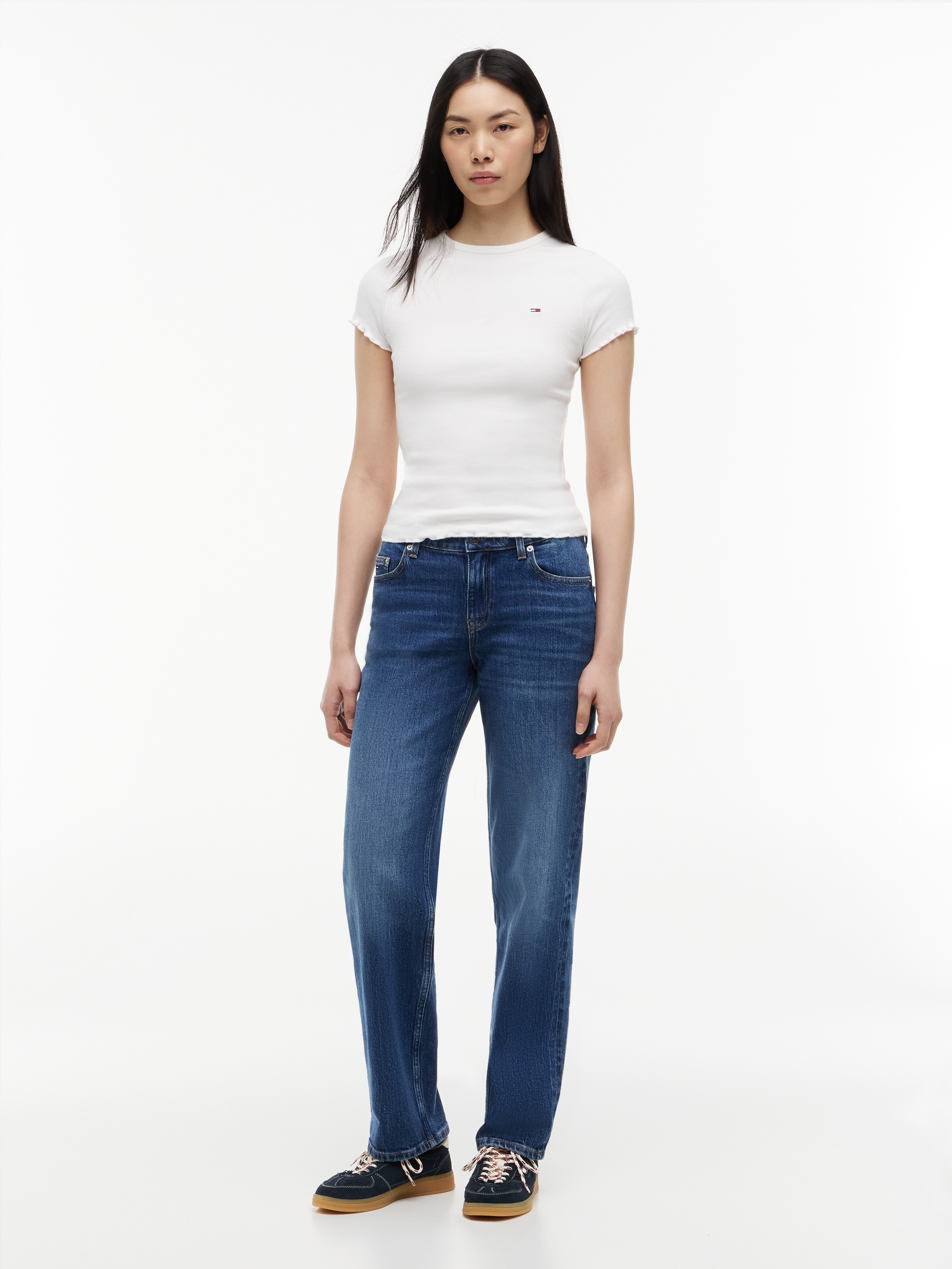 Tommy Jeans Jeans droit »SOPHIE LW STR BJ0155« Baumwollmischung, low waist